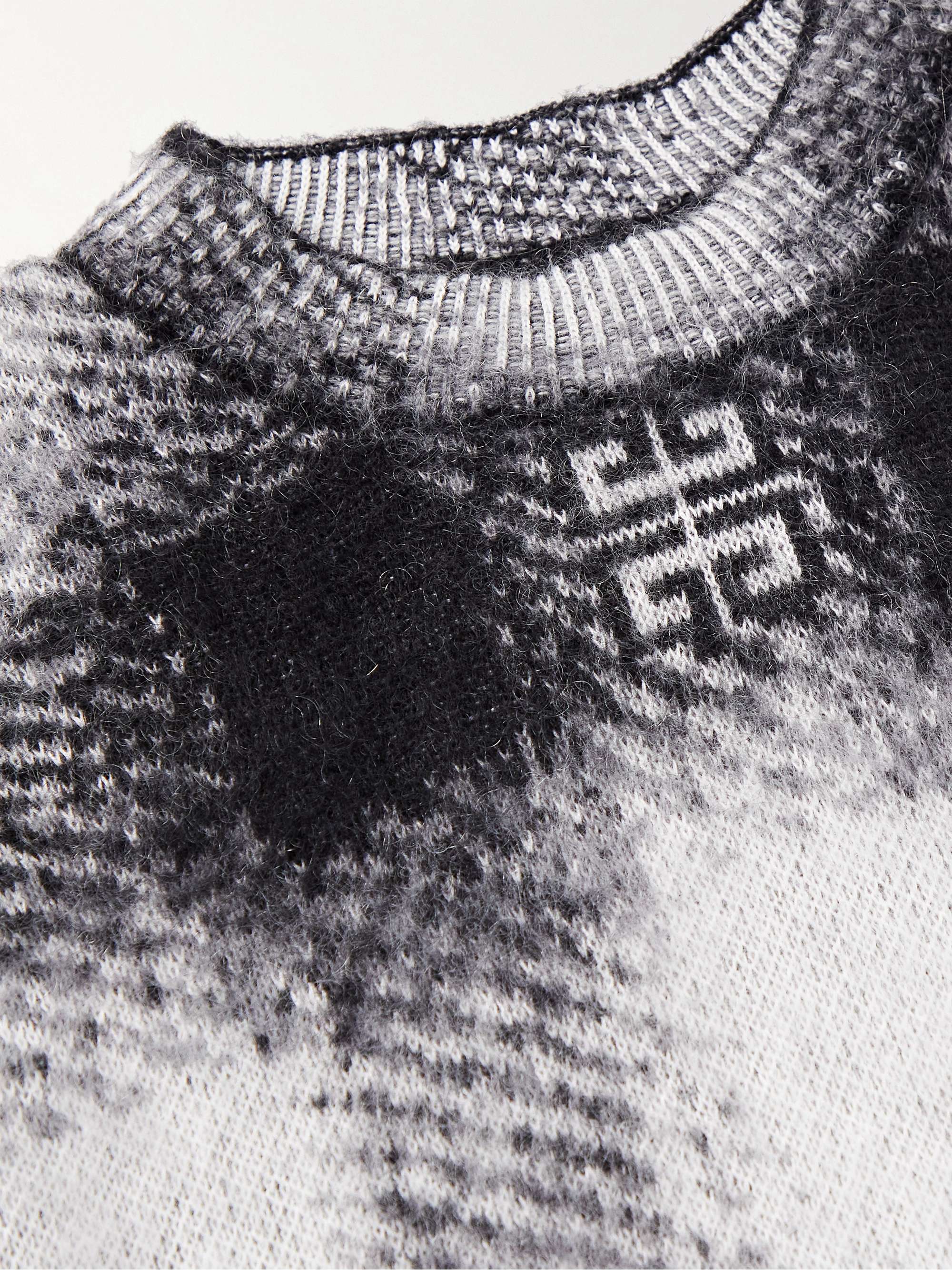 GIVENCHY Logo-Jacquard Knitted Sweater