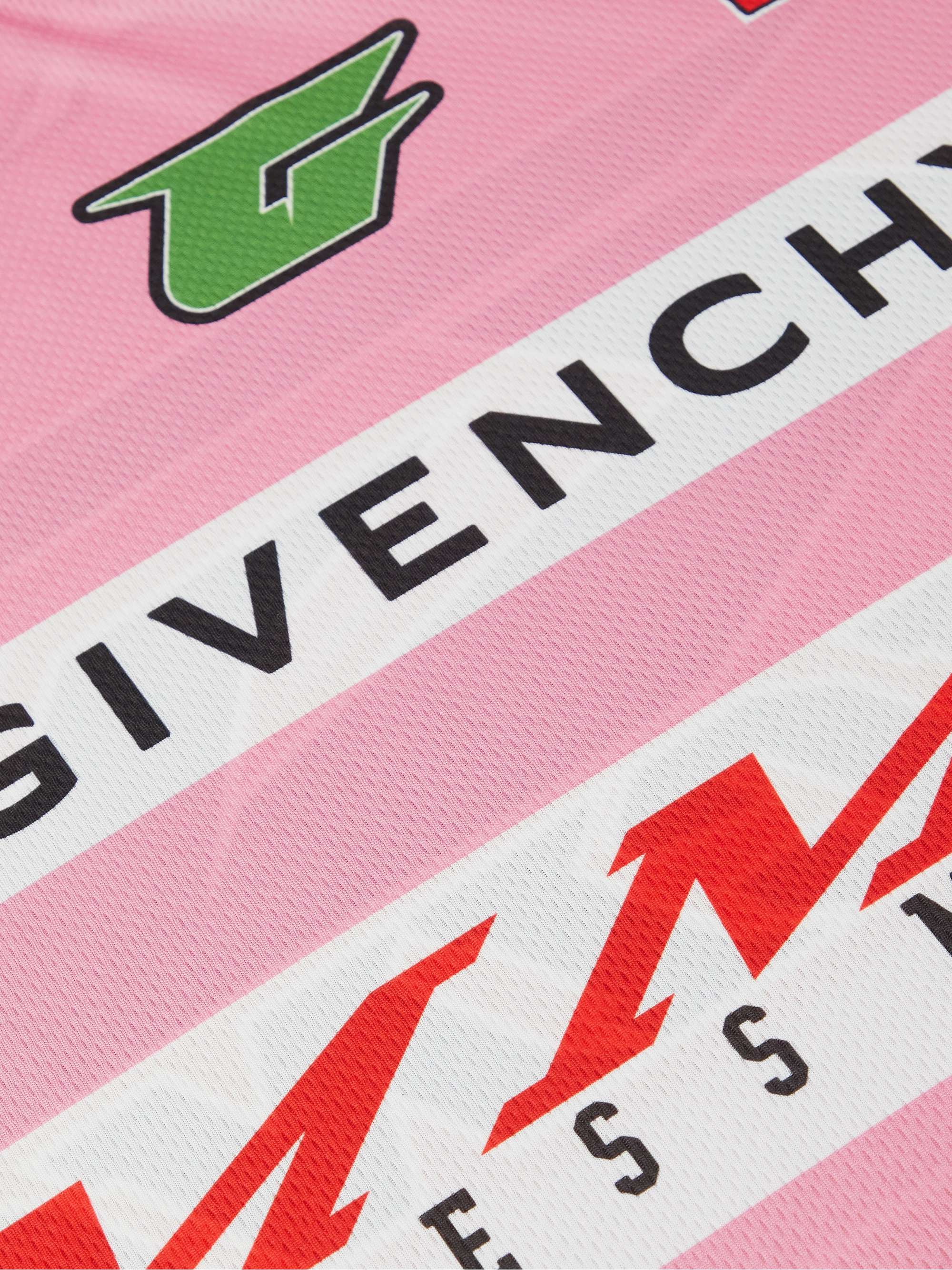 GIVENCHY Oversized Logo-Print Mesh T-Shirt