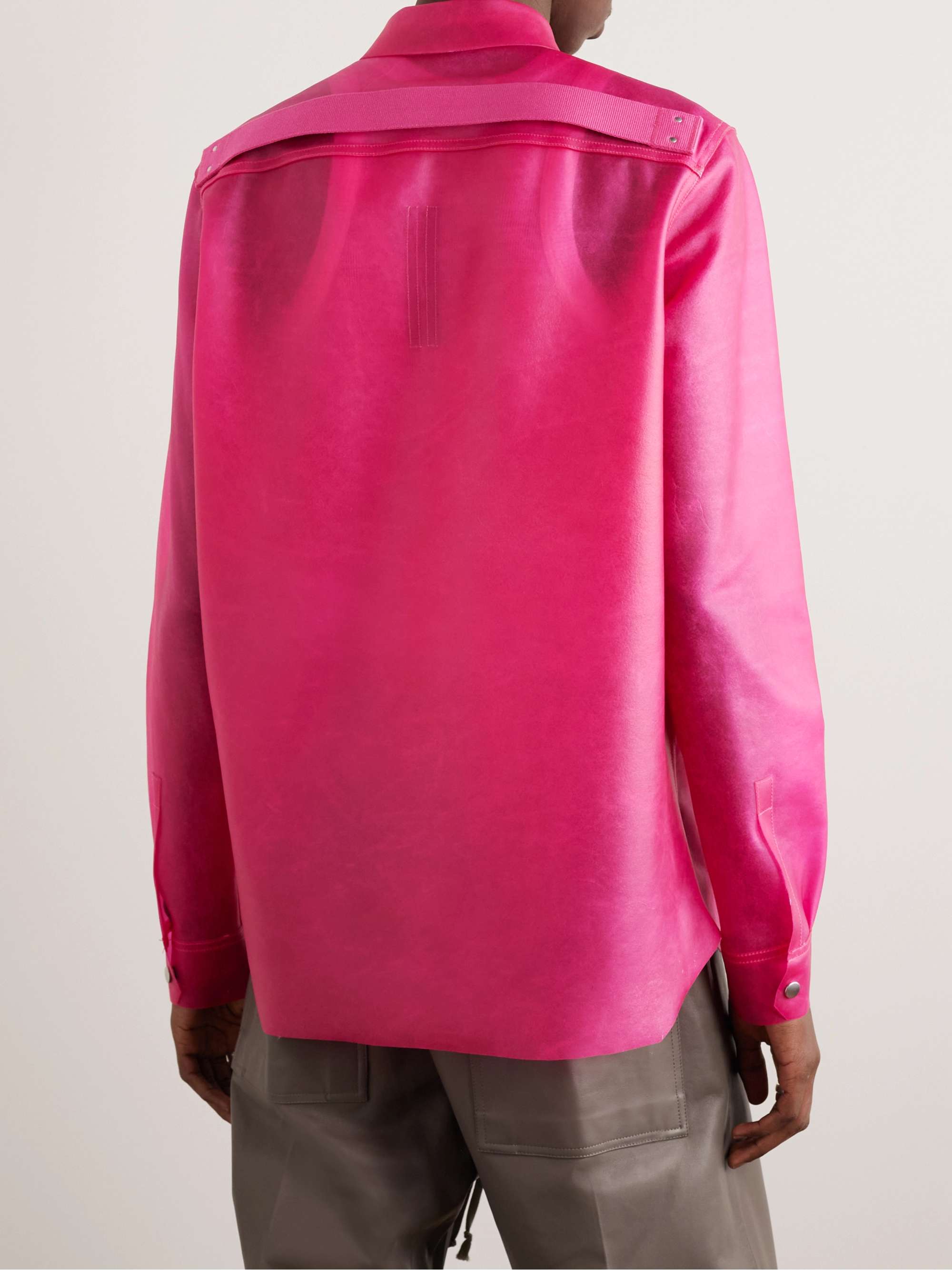 RICK OWENS Leather Overshirt