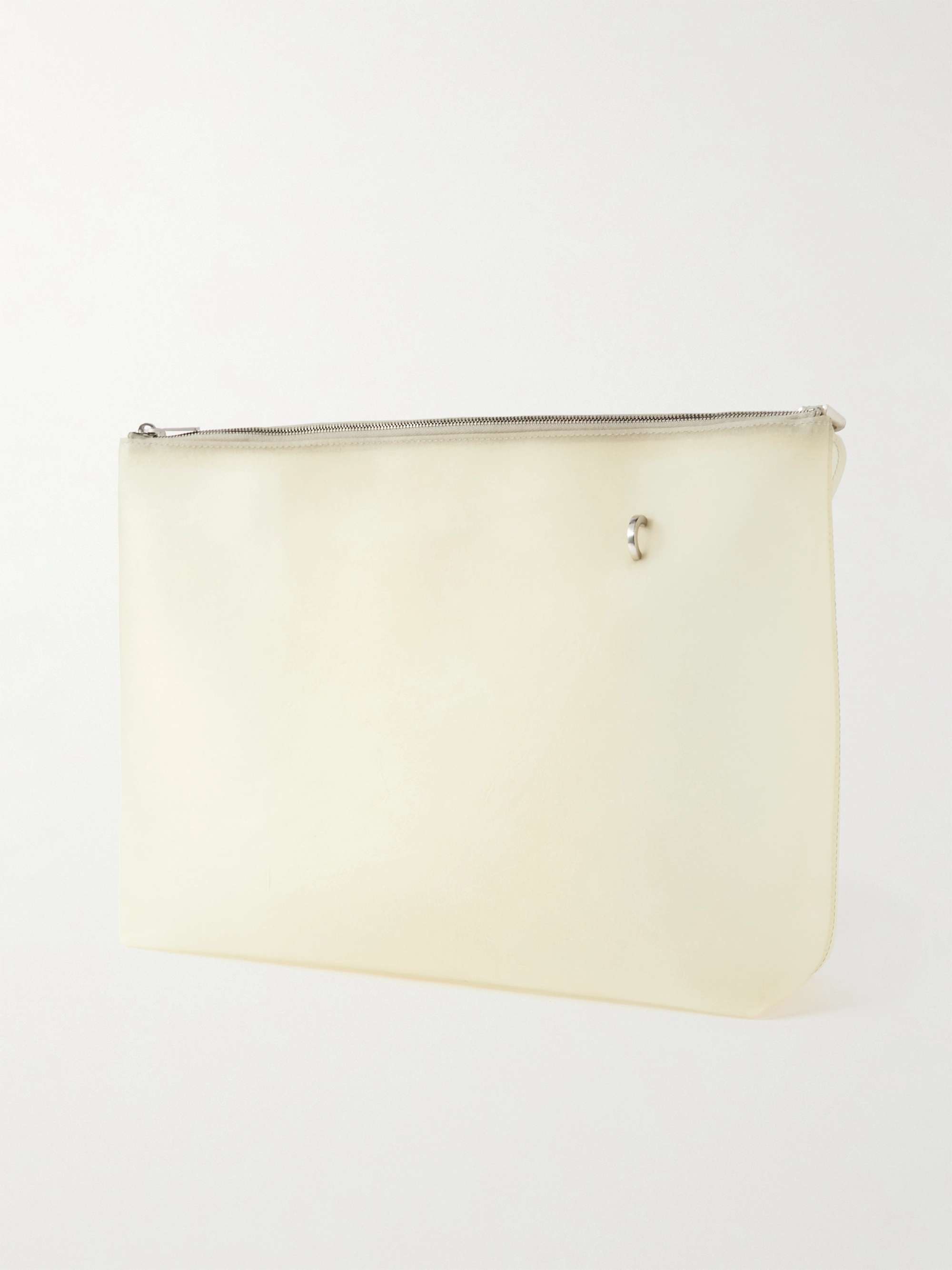 RICK OWENS Transparent Leather Messenger Bag