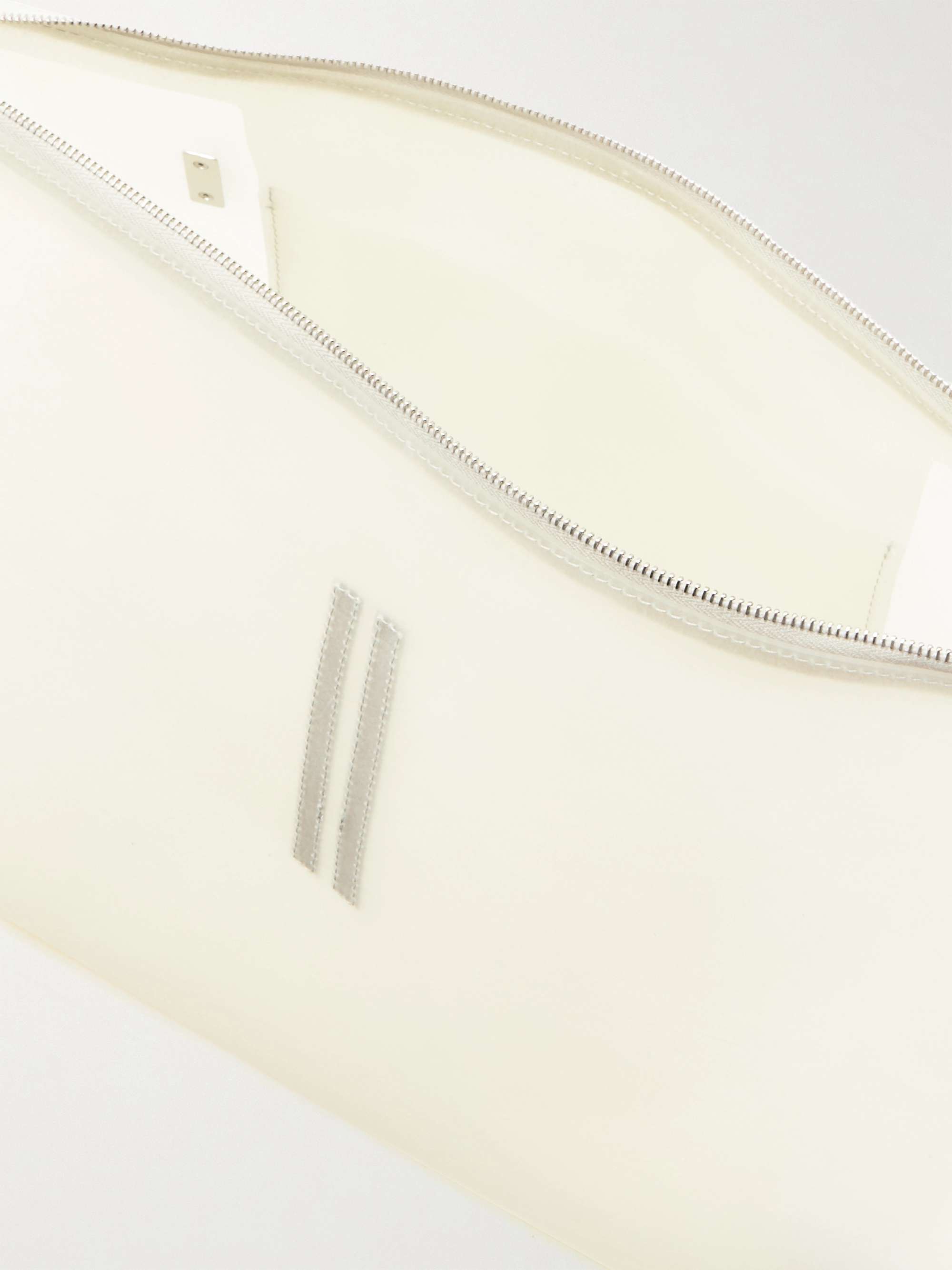 RICK OWENS Transparent Leather Messenger Bag