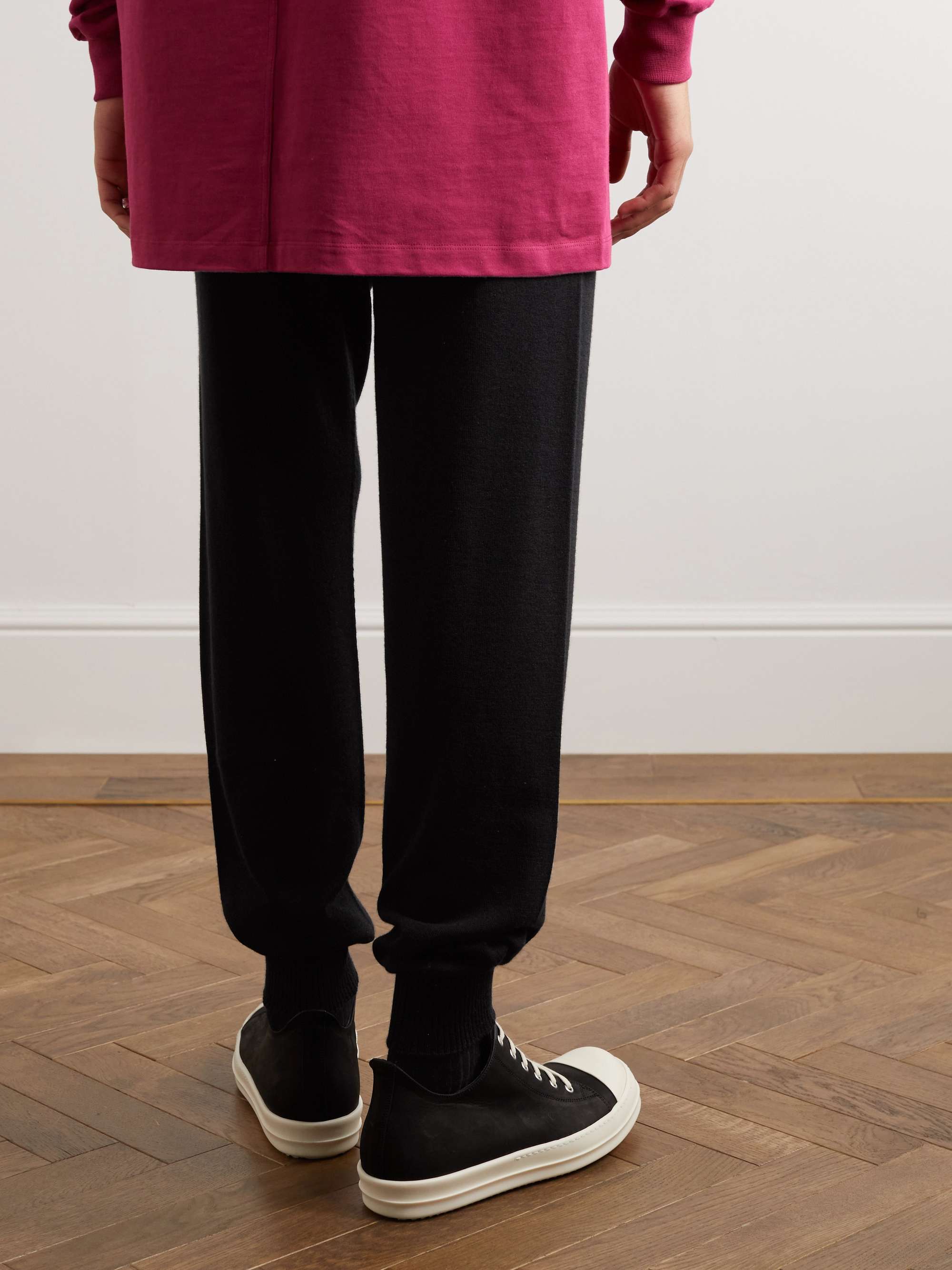 RICK OWENS Tapered Cashmere-Blend Sweatpants