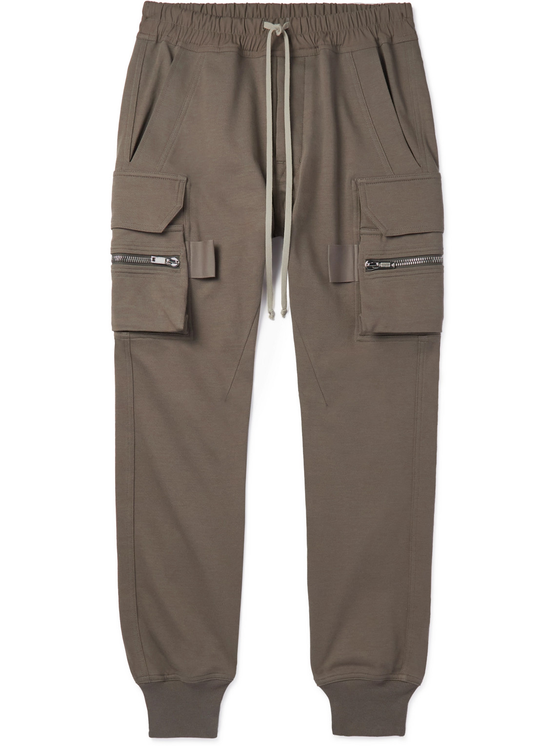 Rick Owens Drawstring-waist Cargo Trousers In Brown