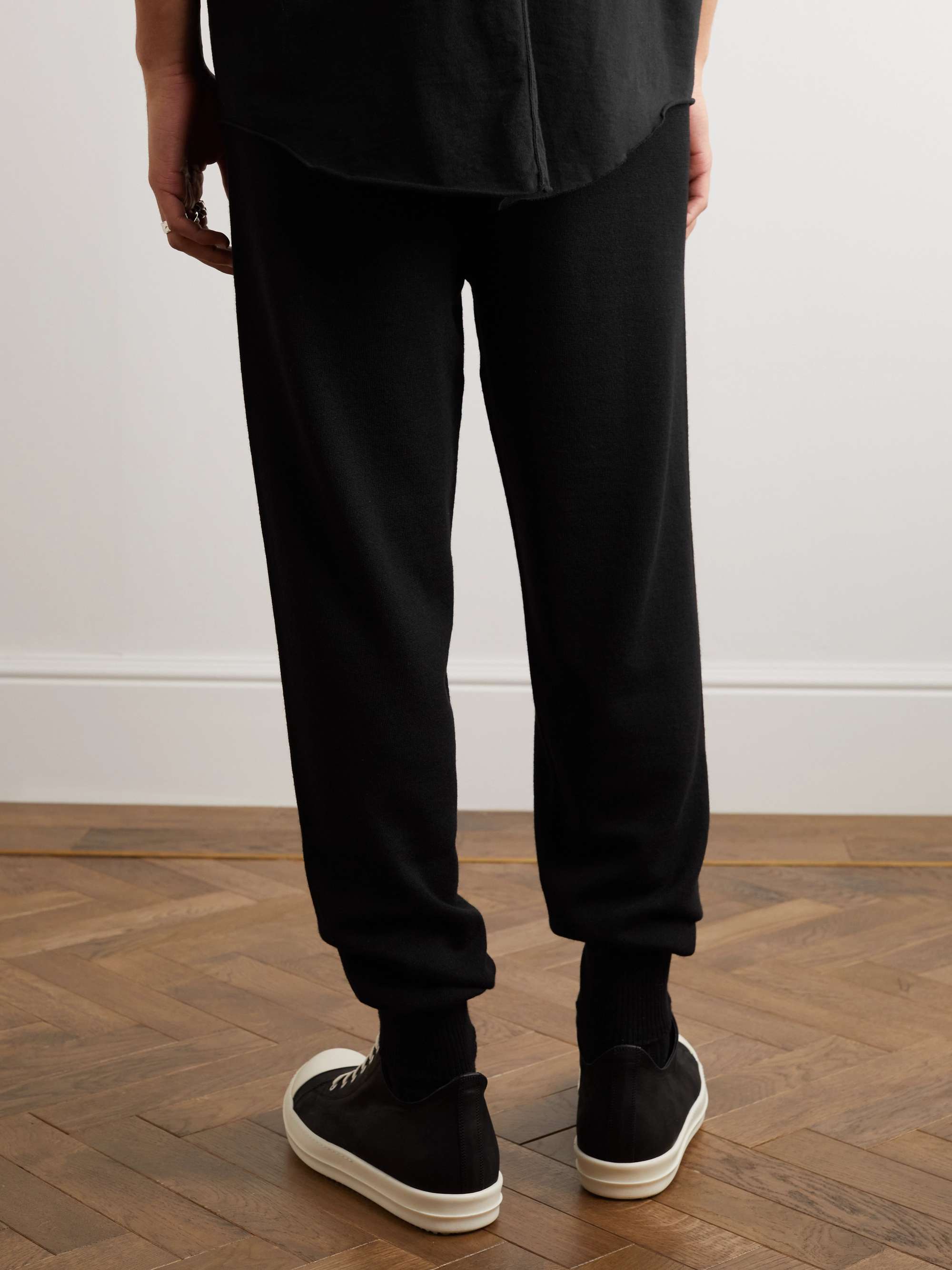 RICK OWENS Tapered Wool-Blend Sweatpants