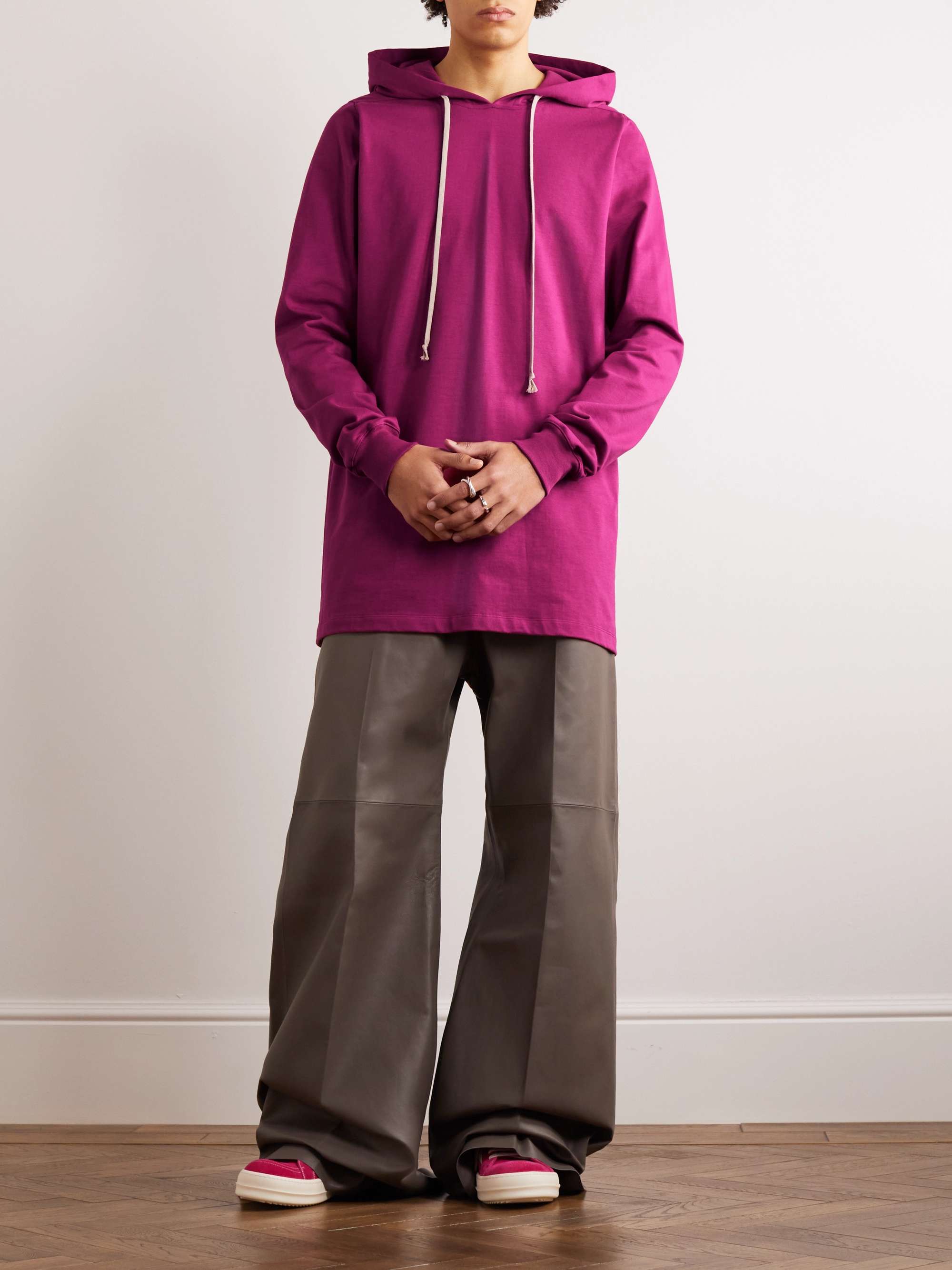 RICK OWENS Cotton-Jersey Hoodie