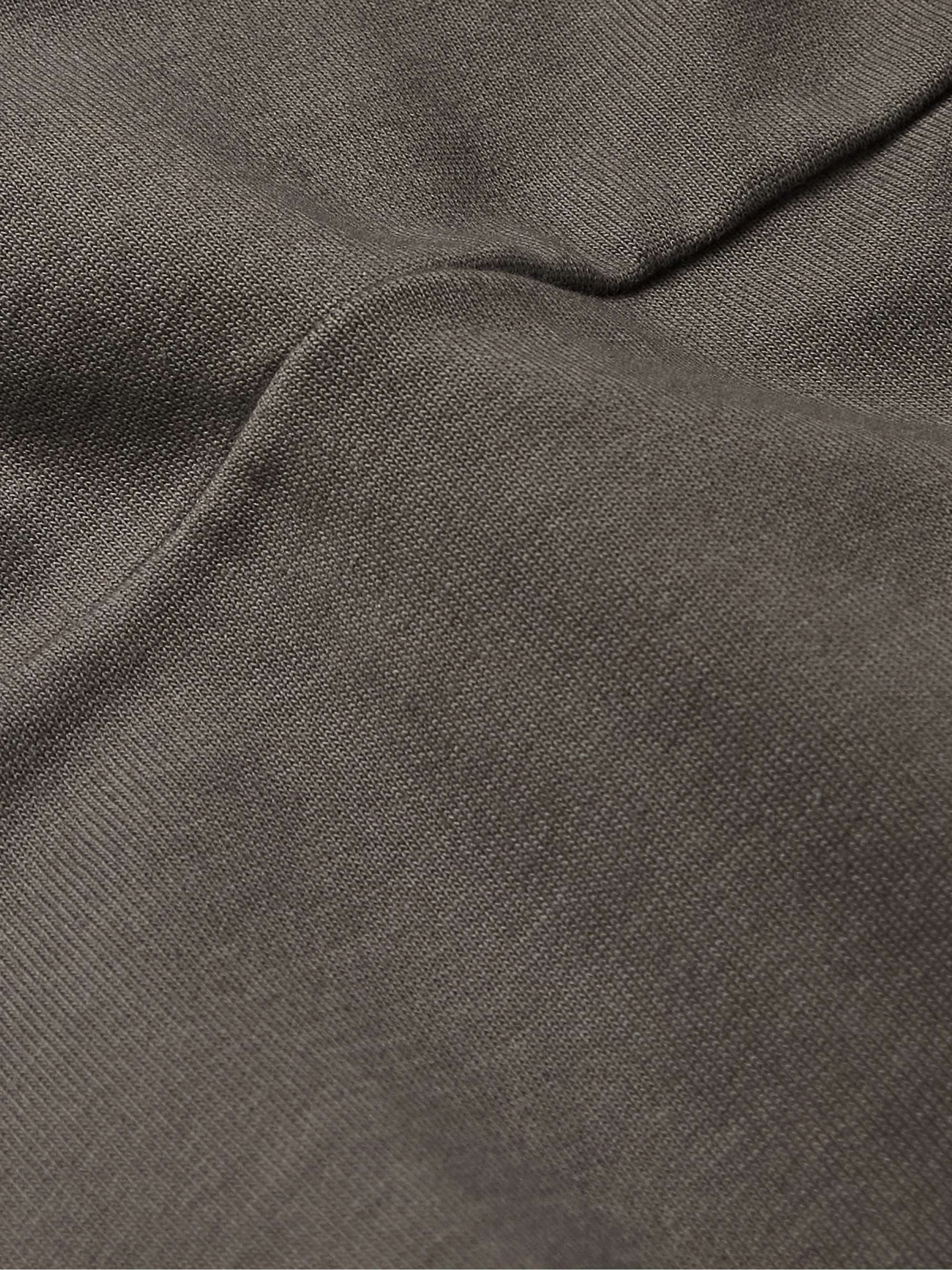 RICK OWENS Geth Panelled Cotton-Jersey Sweatshirt