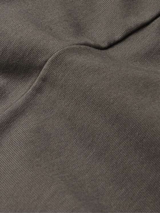 RICK OWENS Geth Panelled Cotton-Jersey Sweatshirt for Men | MR PORTER