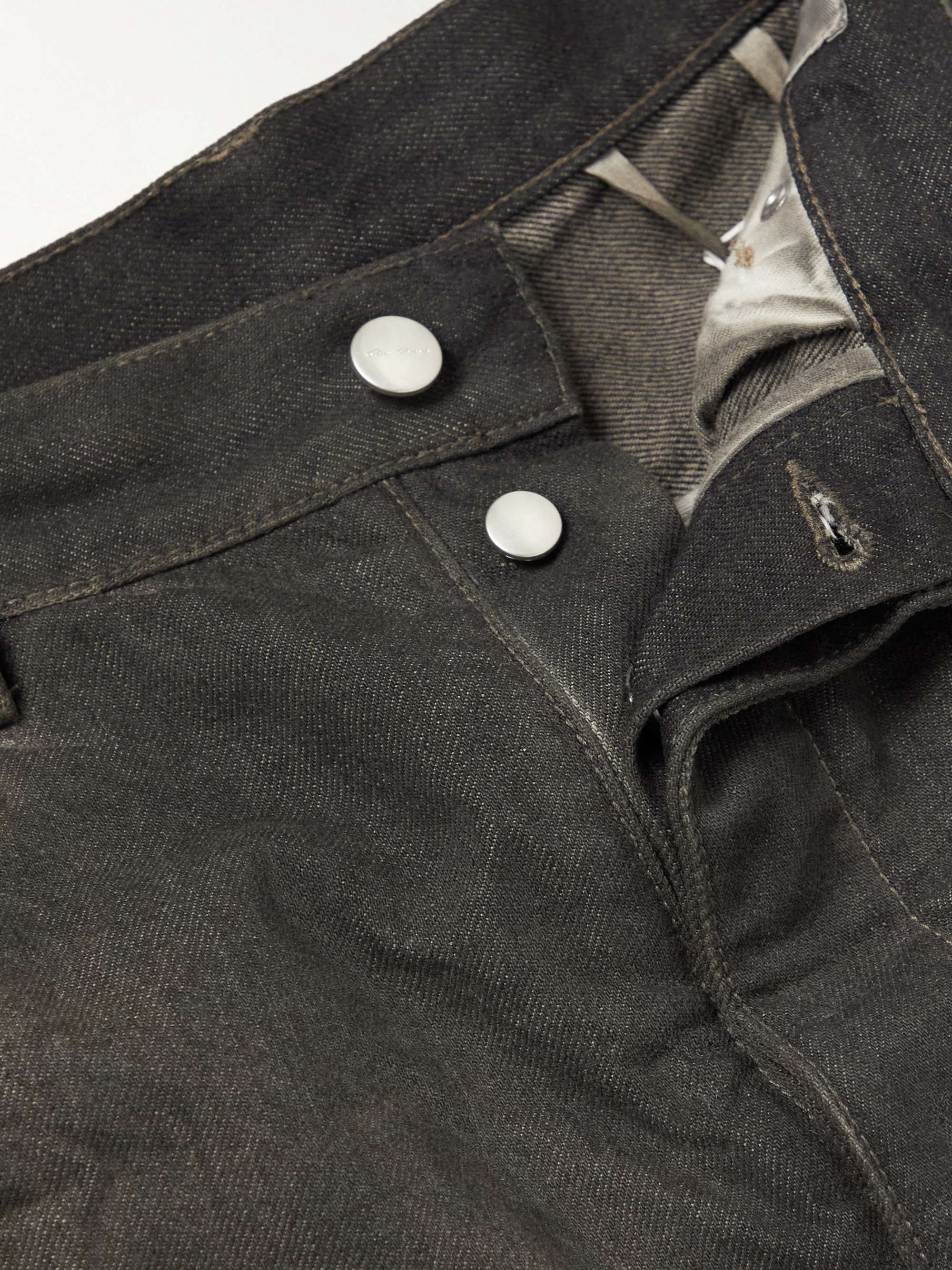RICK OWENS Bolan Zip-Detailed Flared Jeans