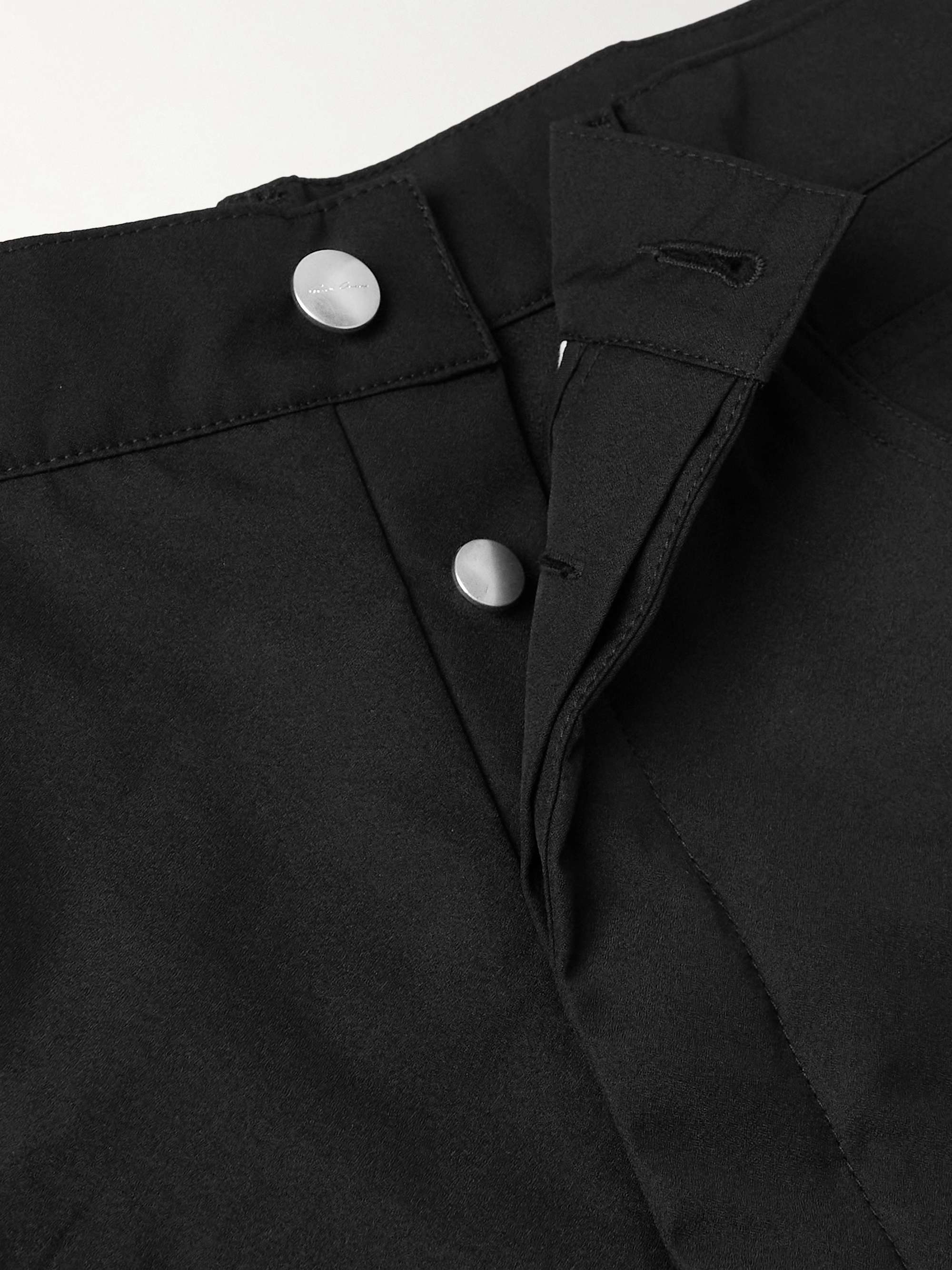 RICK OWENS Flared Taffeta Trousers