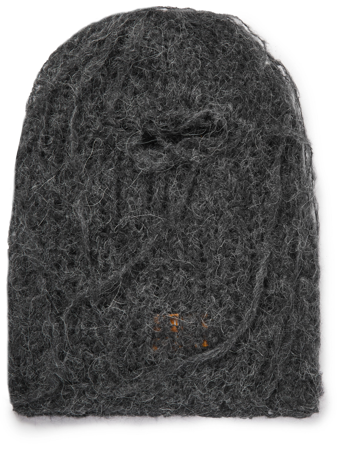 Airei Distressed Alpaca-blend Balaclava In Gray