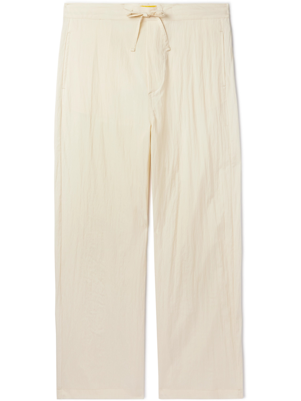 AIREI STRAIGHT-LEG CRINKLED STRETCH-NYLON TROUSERS