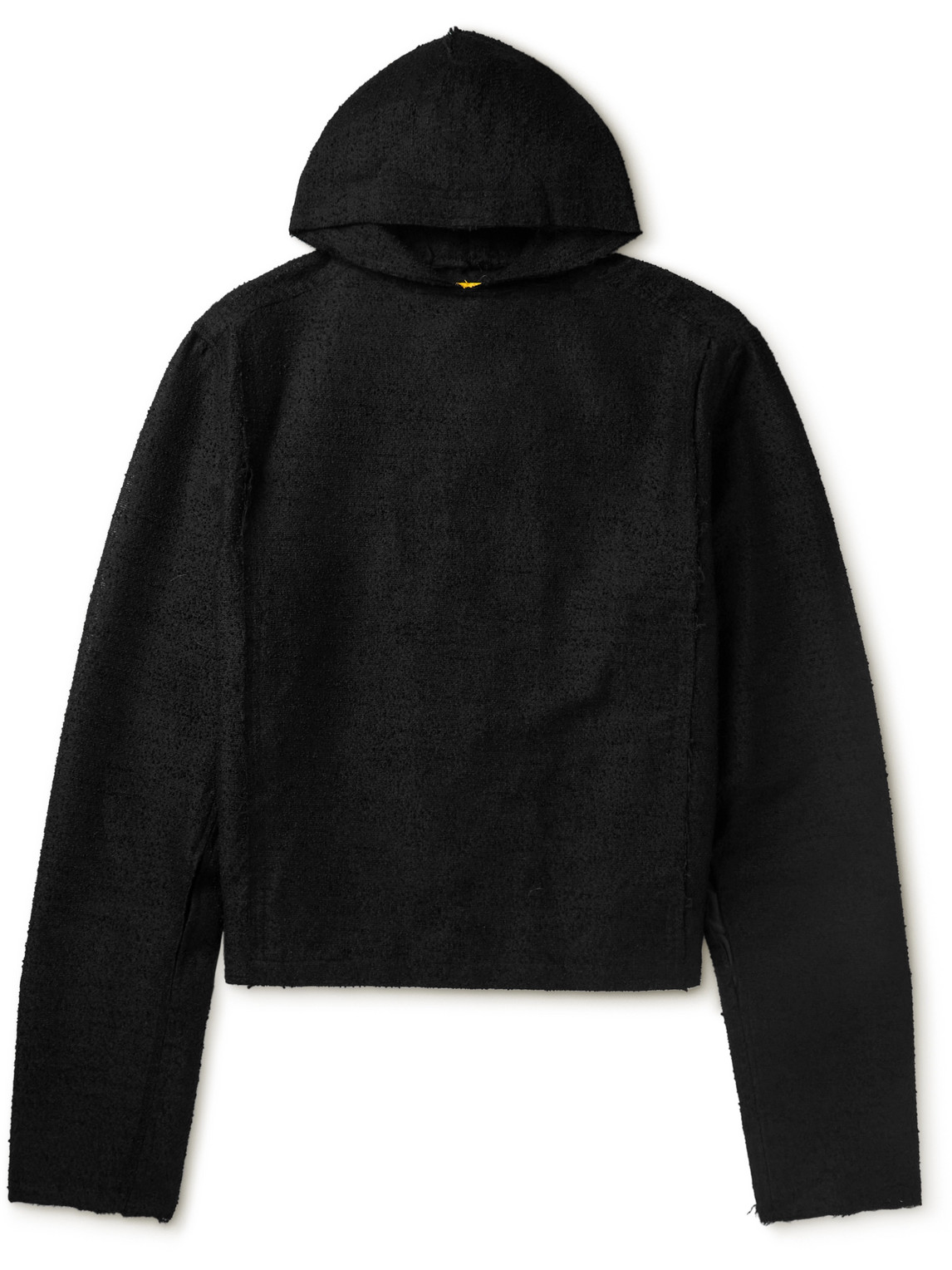 Airei Oversized Distressed Wool-blend Bouclé Hoodie In Black