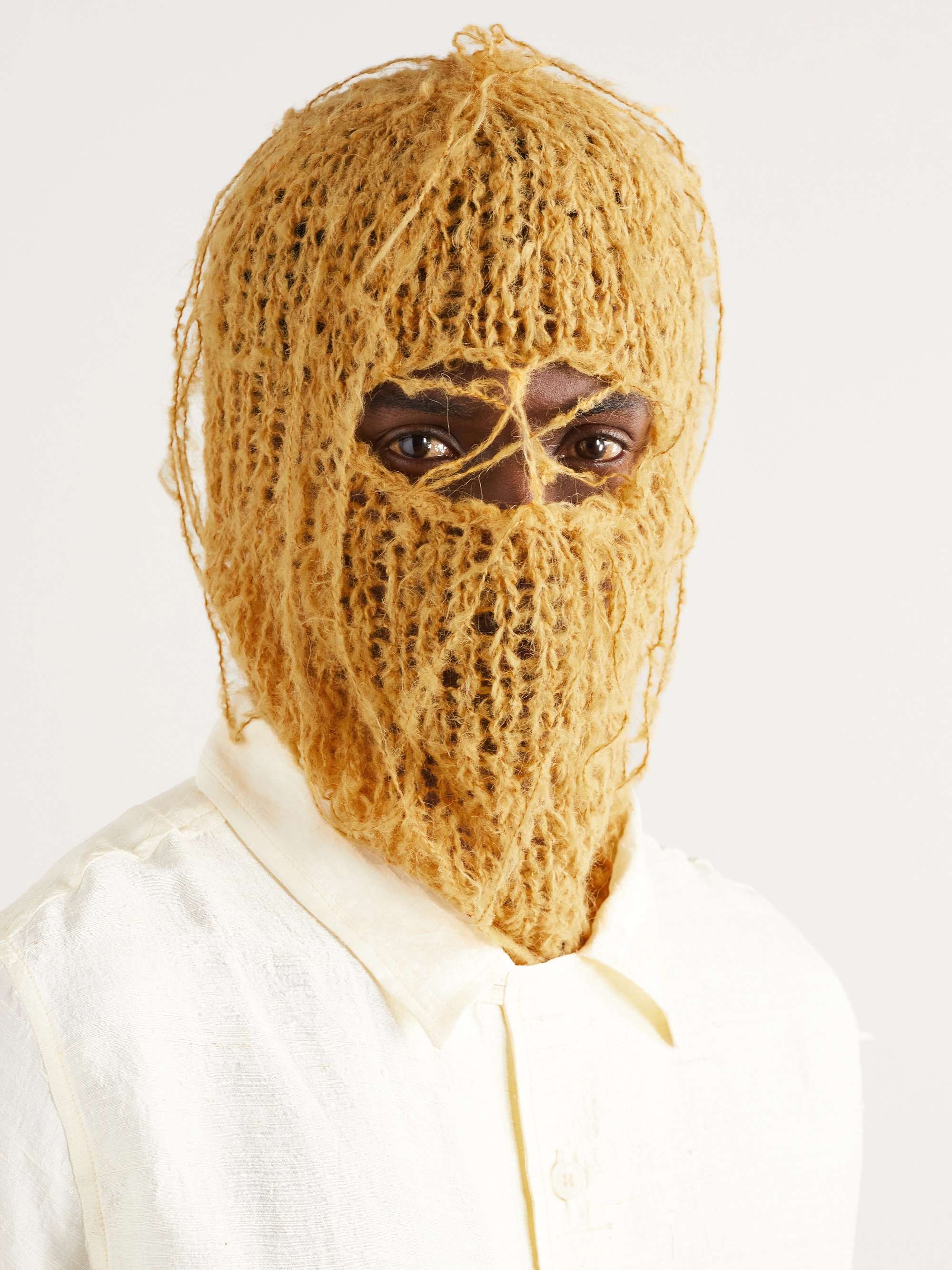 AIREI Distressed Alpaca-Blend Balaclava