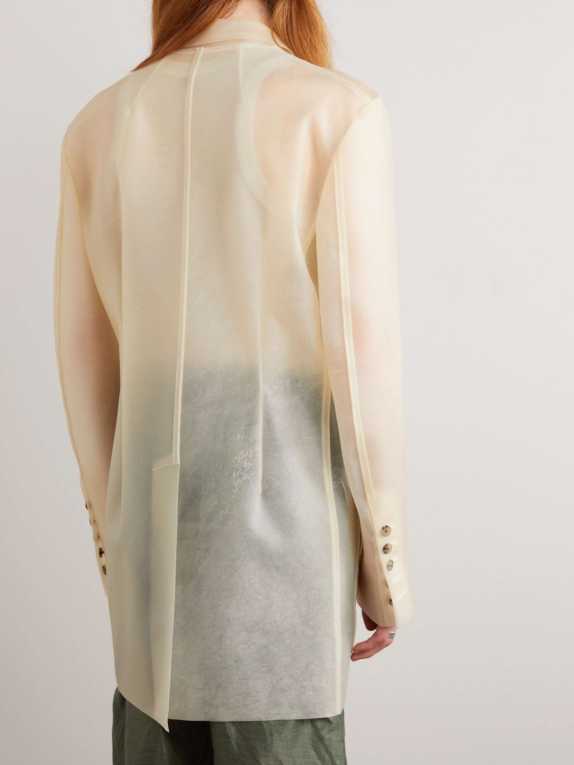 RICK OWENS Transparent Leather Blazer