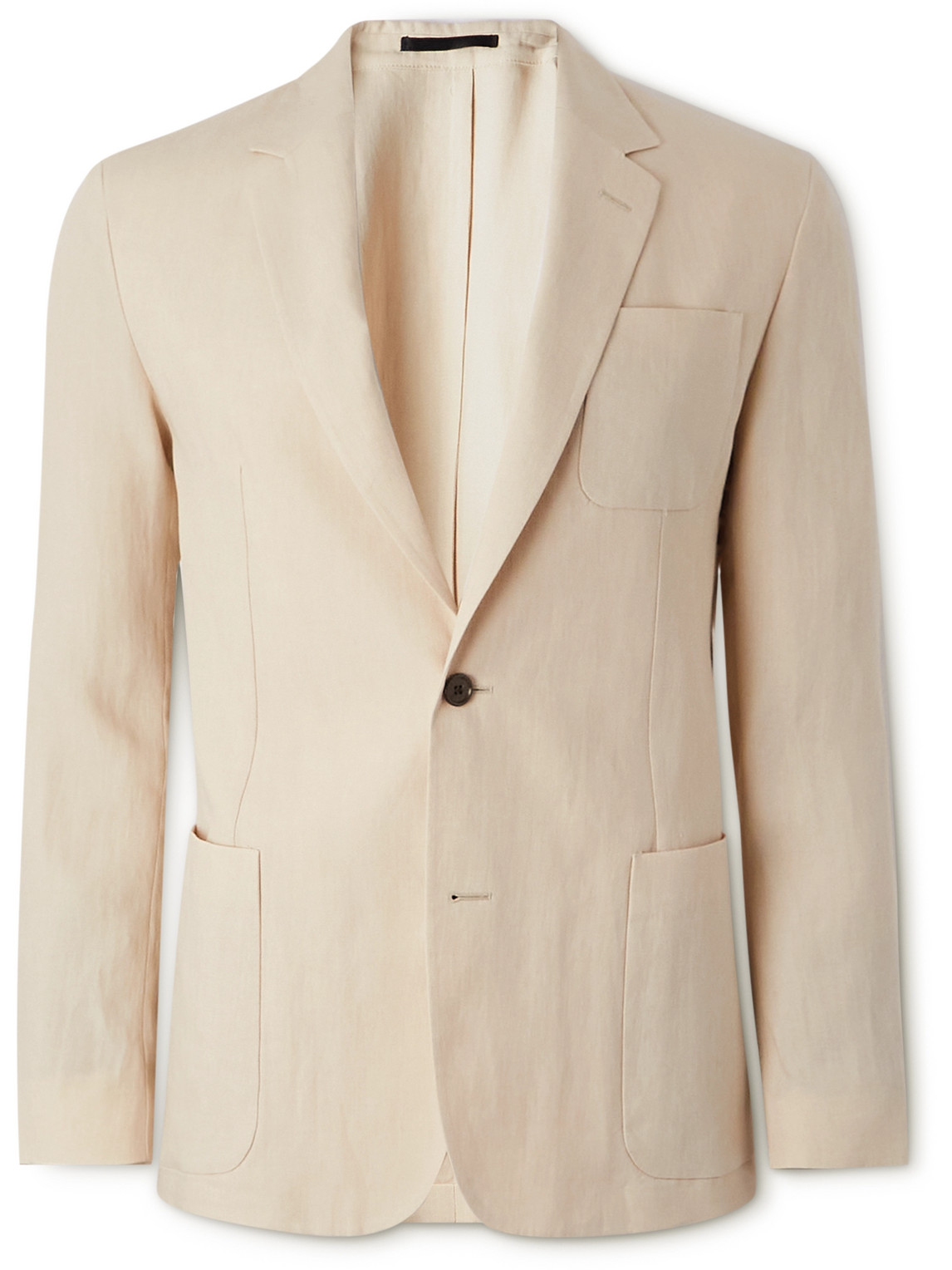 Paul Smith Unstructured Linen Blazer In Neutrals