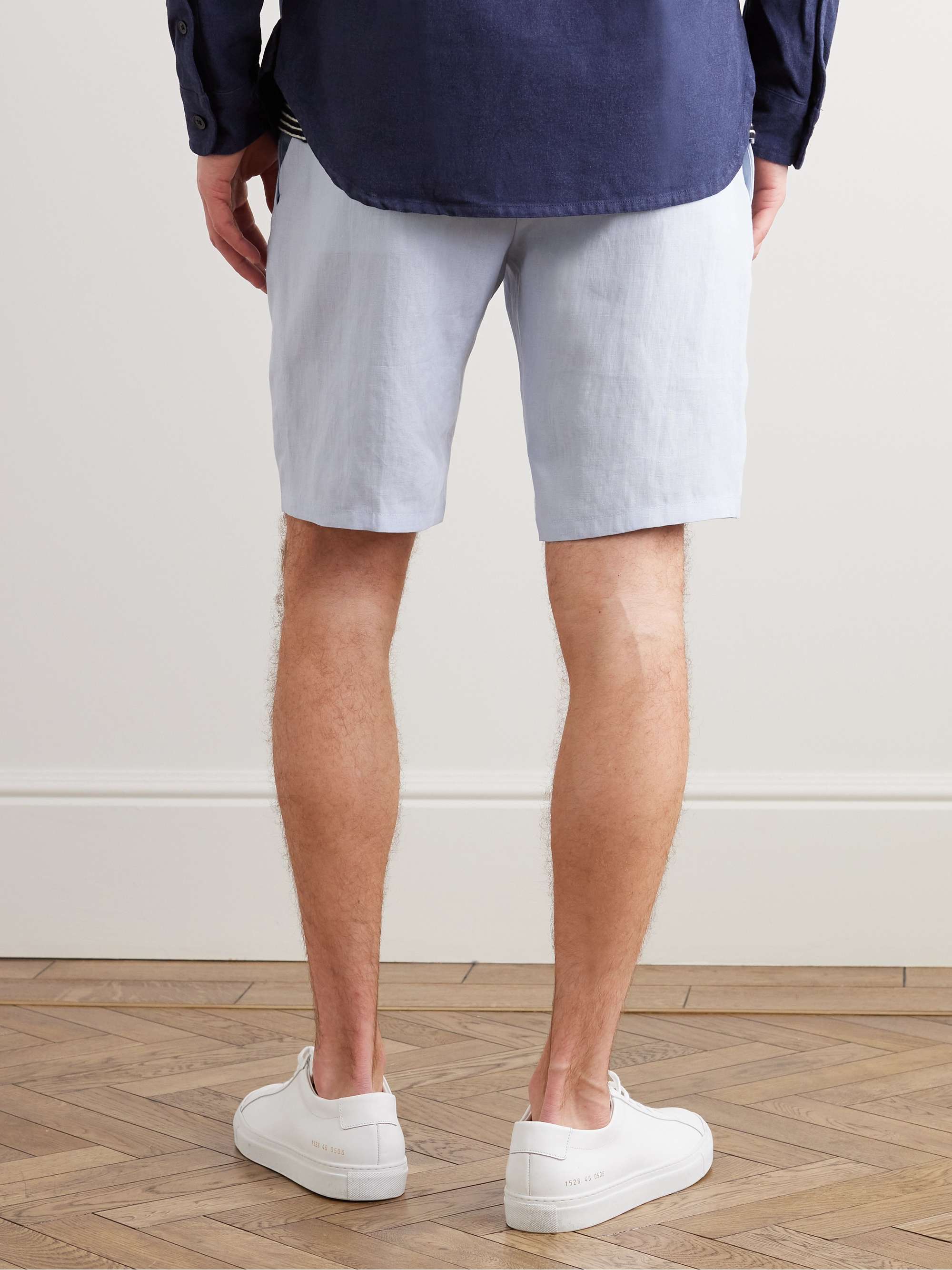 PAUL SMITH Straight-Leg Linen Shorts