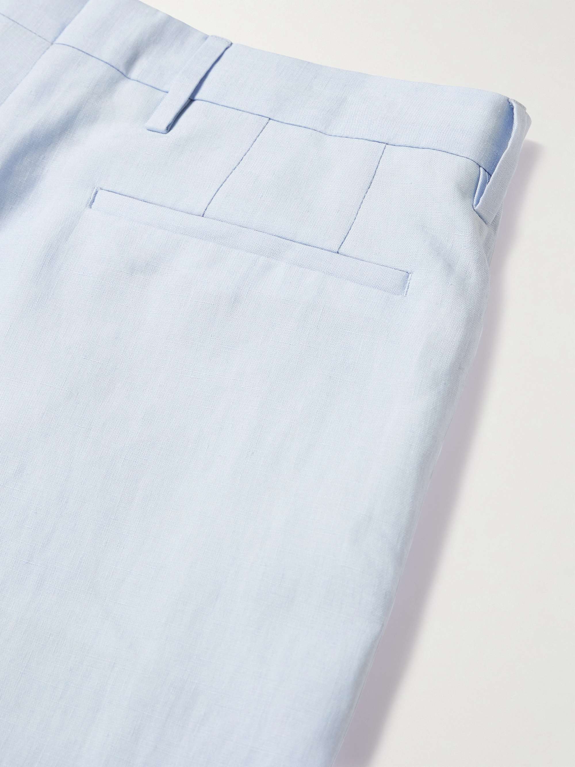 PAUL SMITH Straight-Leg Linen Shorts