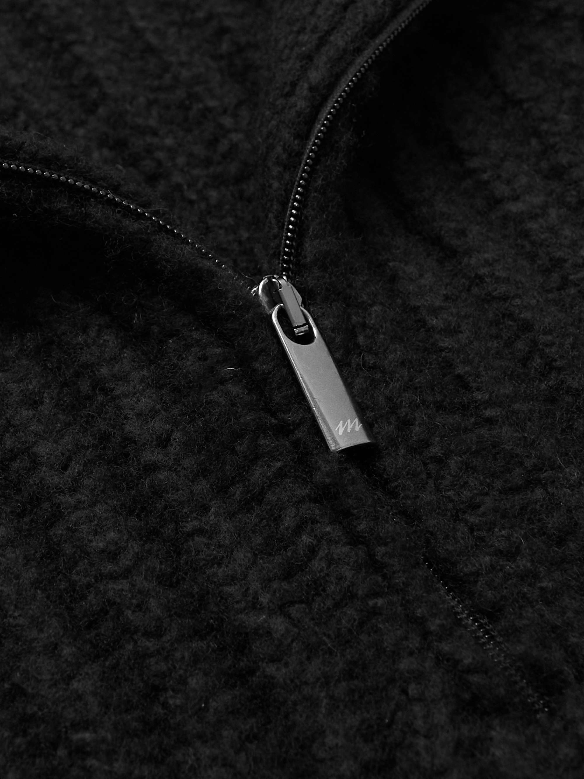 MASSIMO ALBA Ribbed Wool and Cashmere-Blend Half-Zip Sweater