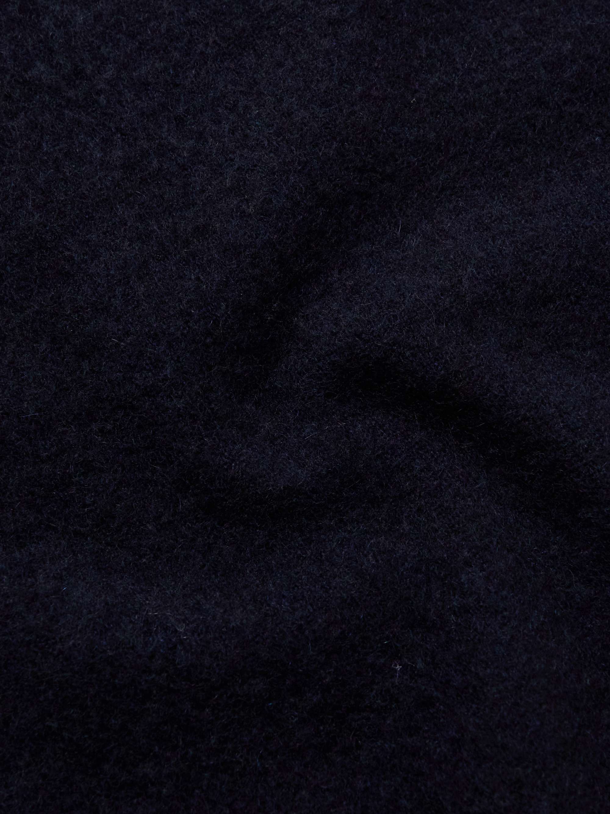 MASSIMO ALBA Brushed-Cashmere Half-Zip Sweater