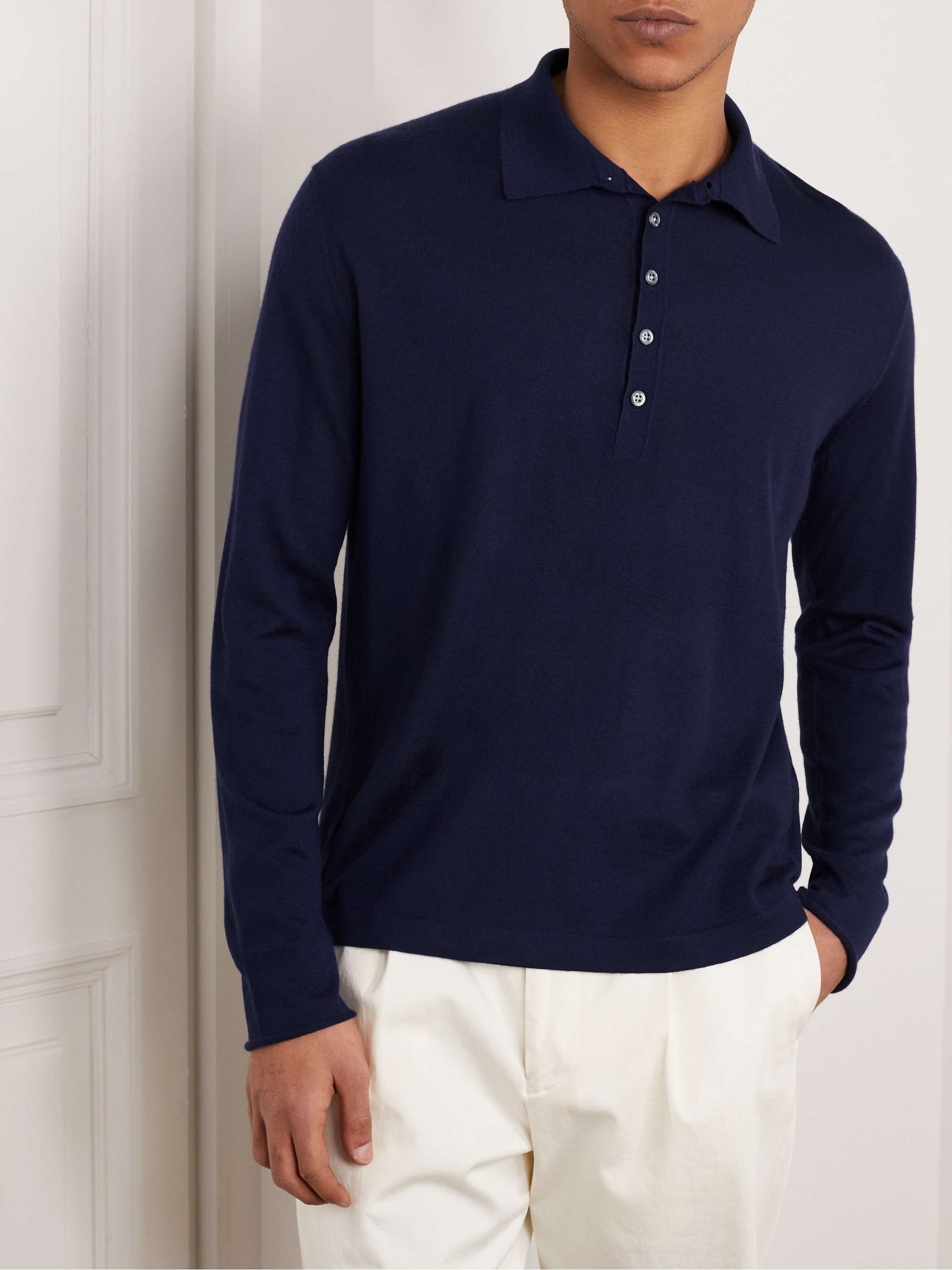 MASSIMO ALBA Cashmere Polo Shirt for Men | MR PORTER