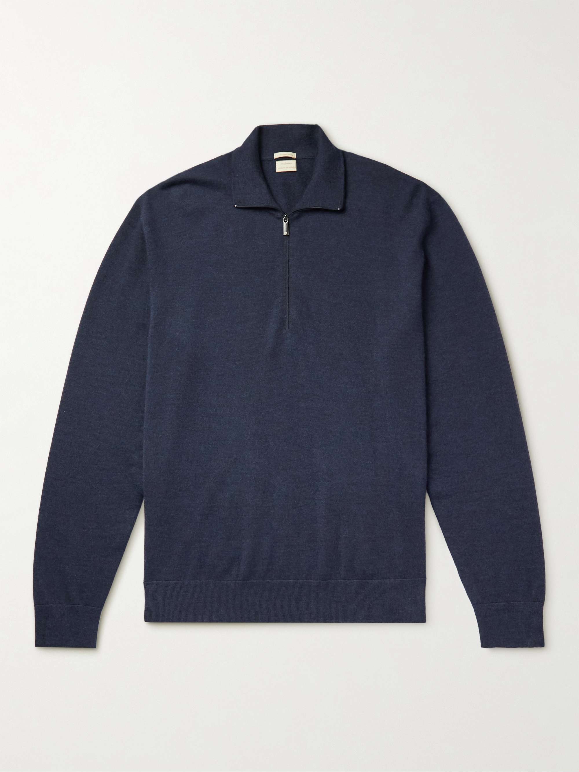 MASSIMO ALBA Danny Cashmere Half-Zip Sweater for Men | MR PORTER