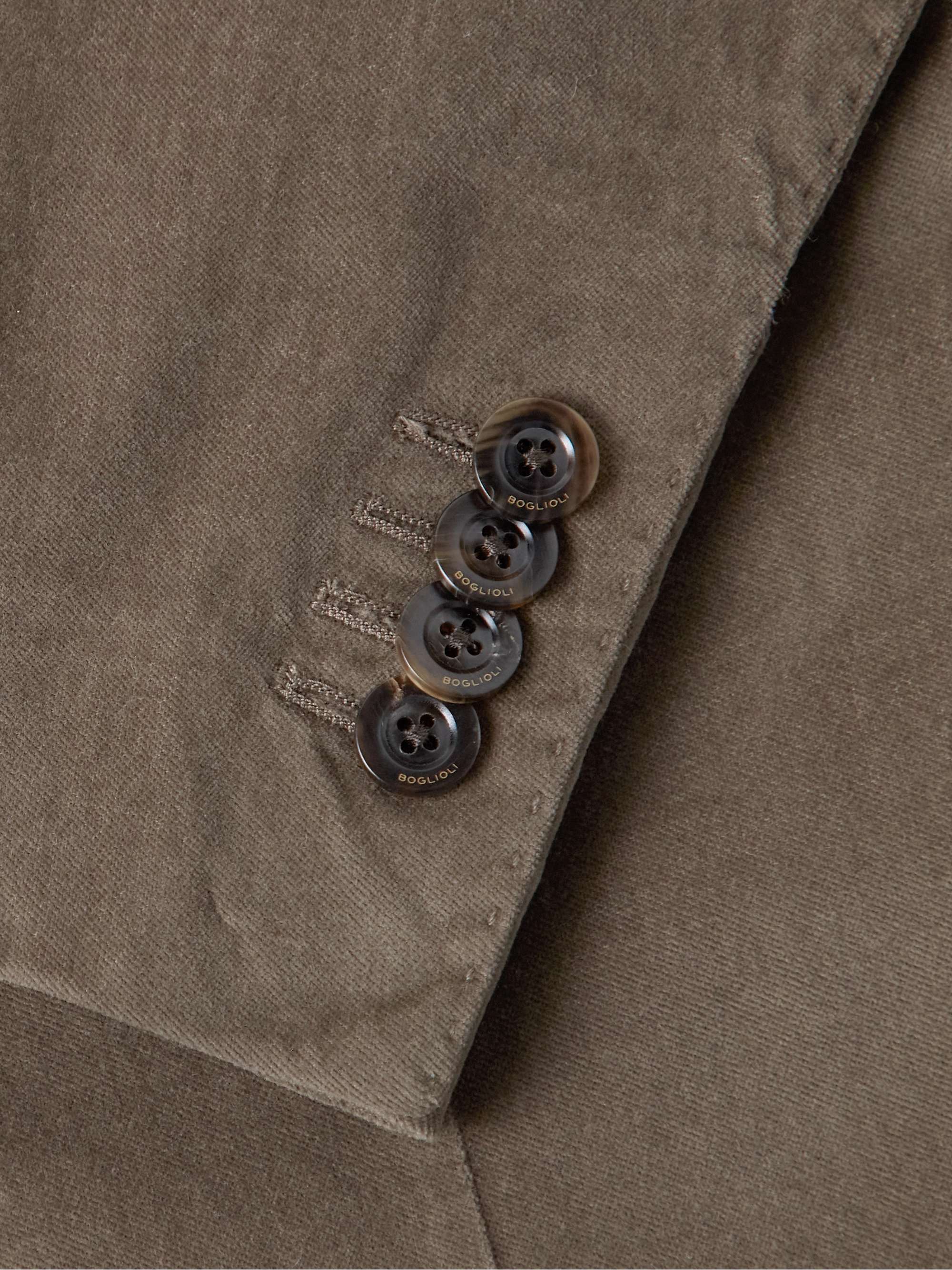 BOGLIOLI K-Jacket Unstructured Cotton-Moleskin Suit Jacket