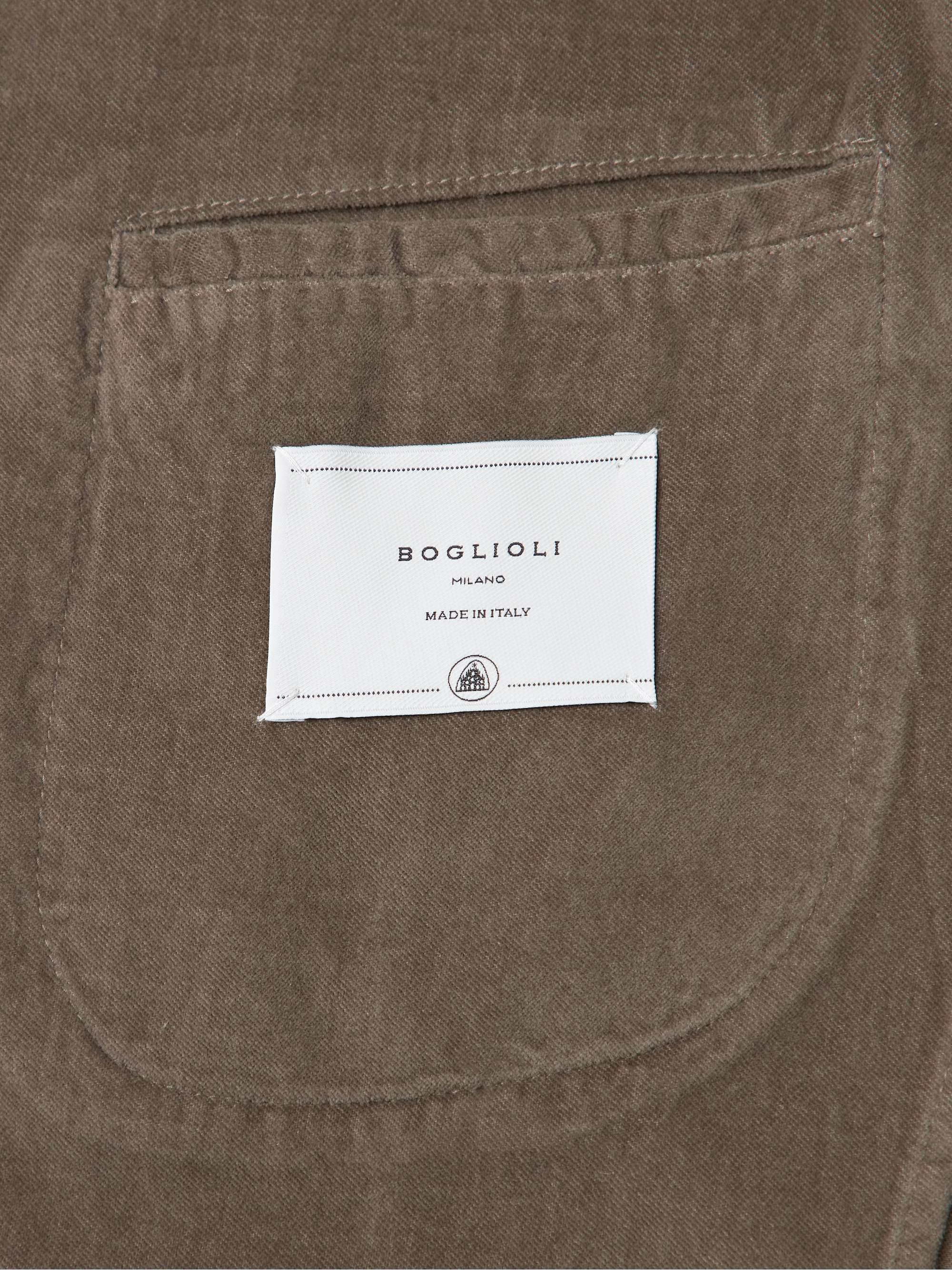 BOGLIOLI K-Jacket Unstructured Cotton-Moleskin Suit Jacket