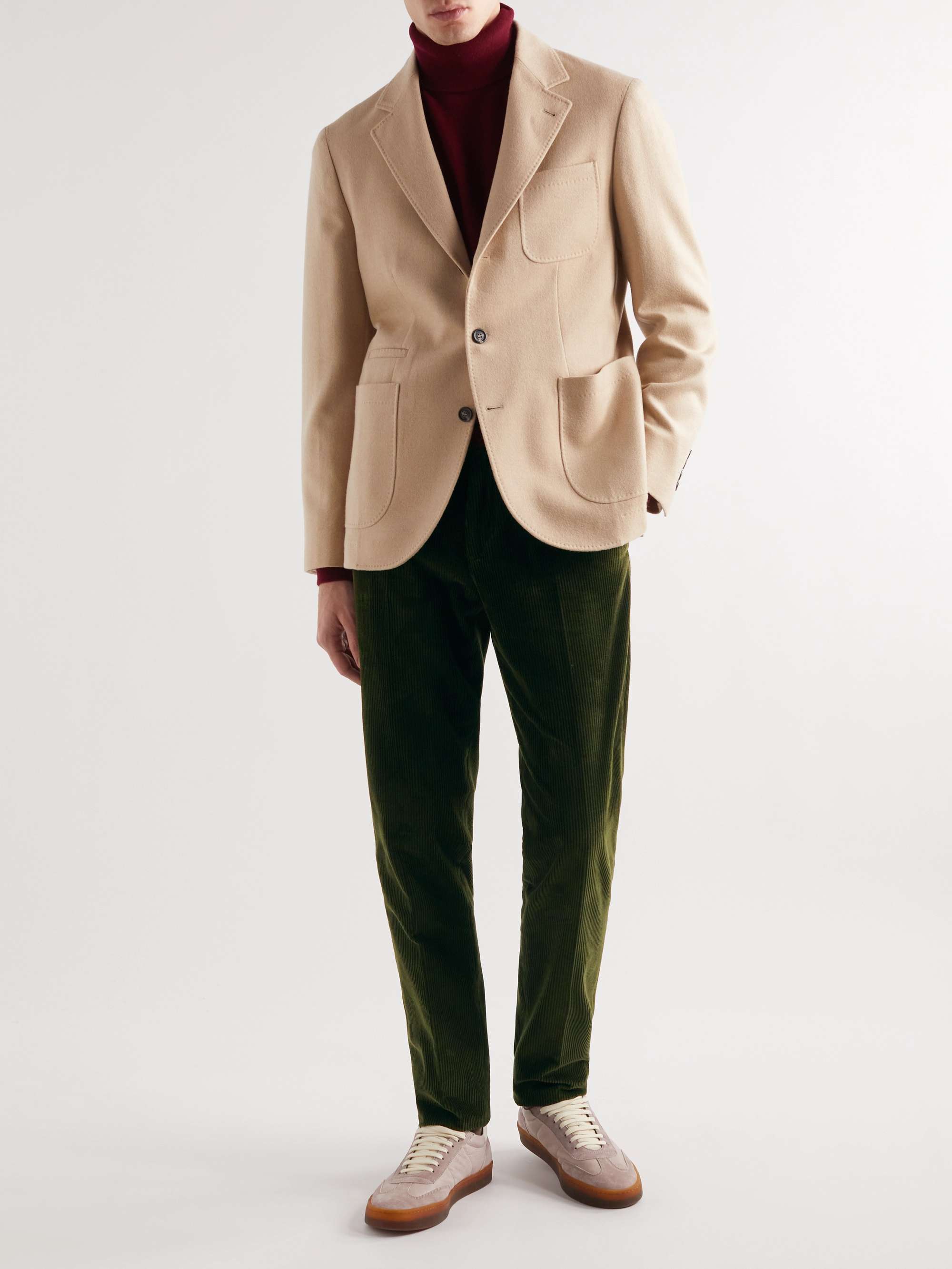 BOGLIOLI Straight-Leg Cotton-Corduroy Trousers