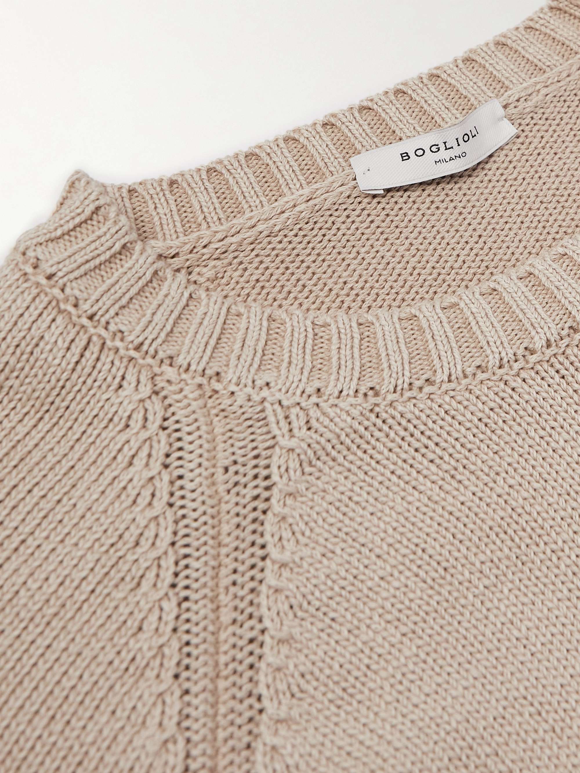 BOGLIOLI Garment-Dyed Cotton Sweater