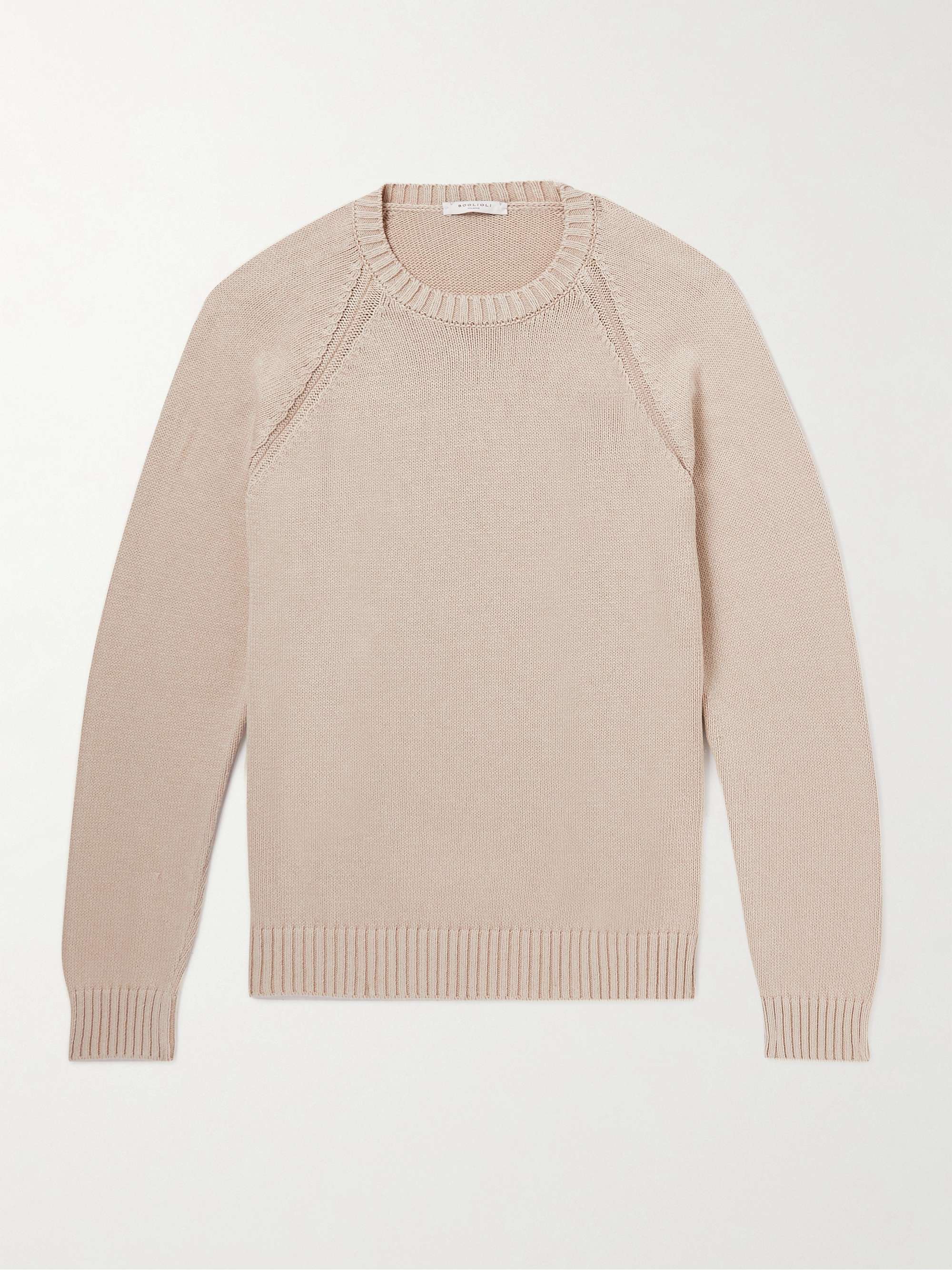 BOGLIOLI Garment-Dyed Cotton Sweater