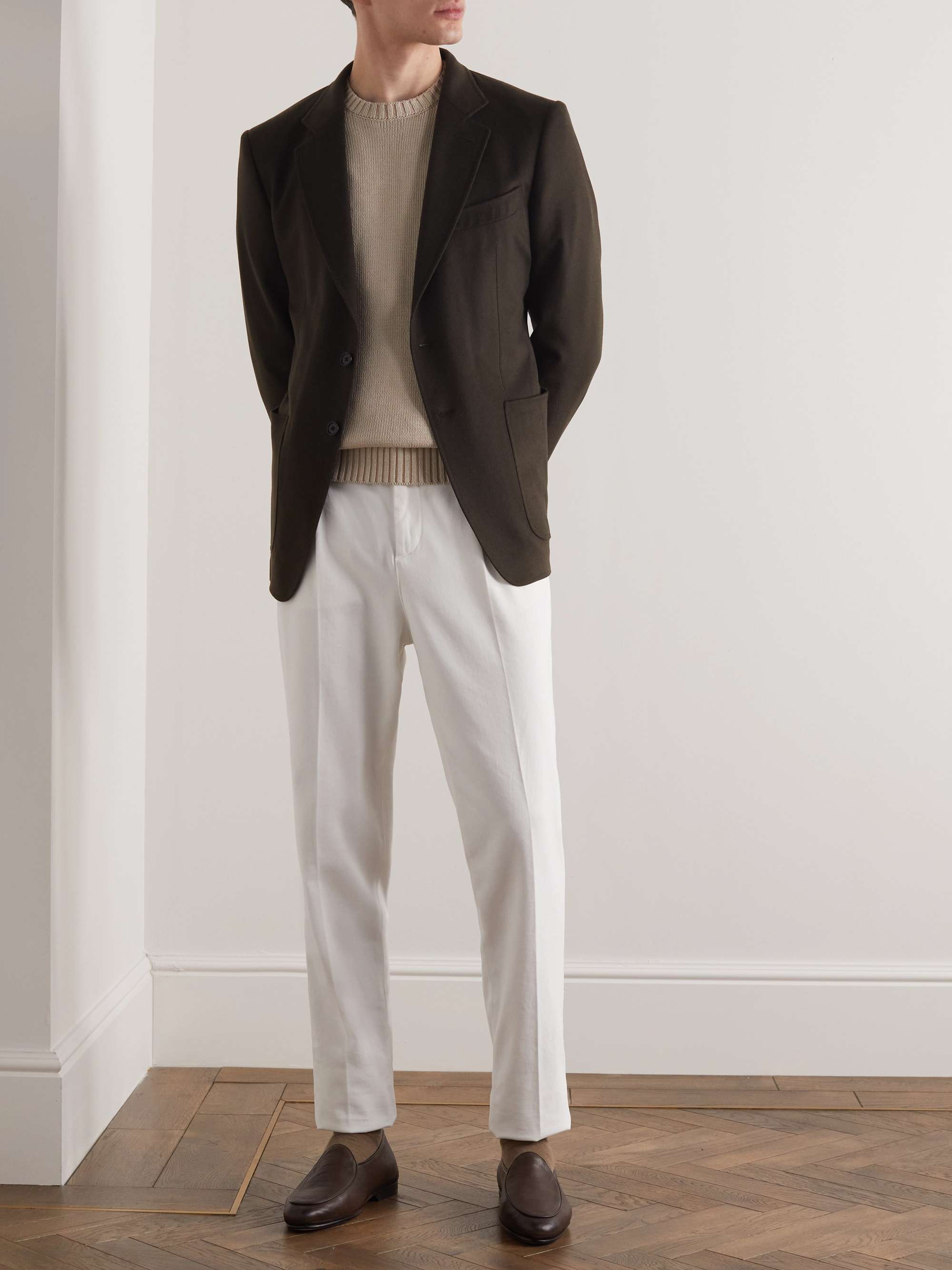 BOGLIOLI Garment-Dyed Cotton Sweater