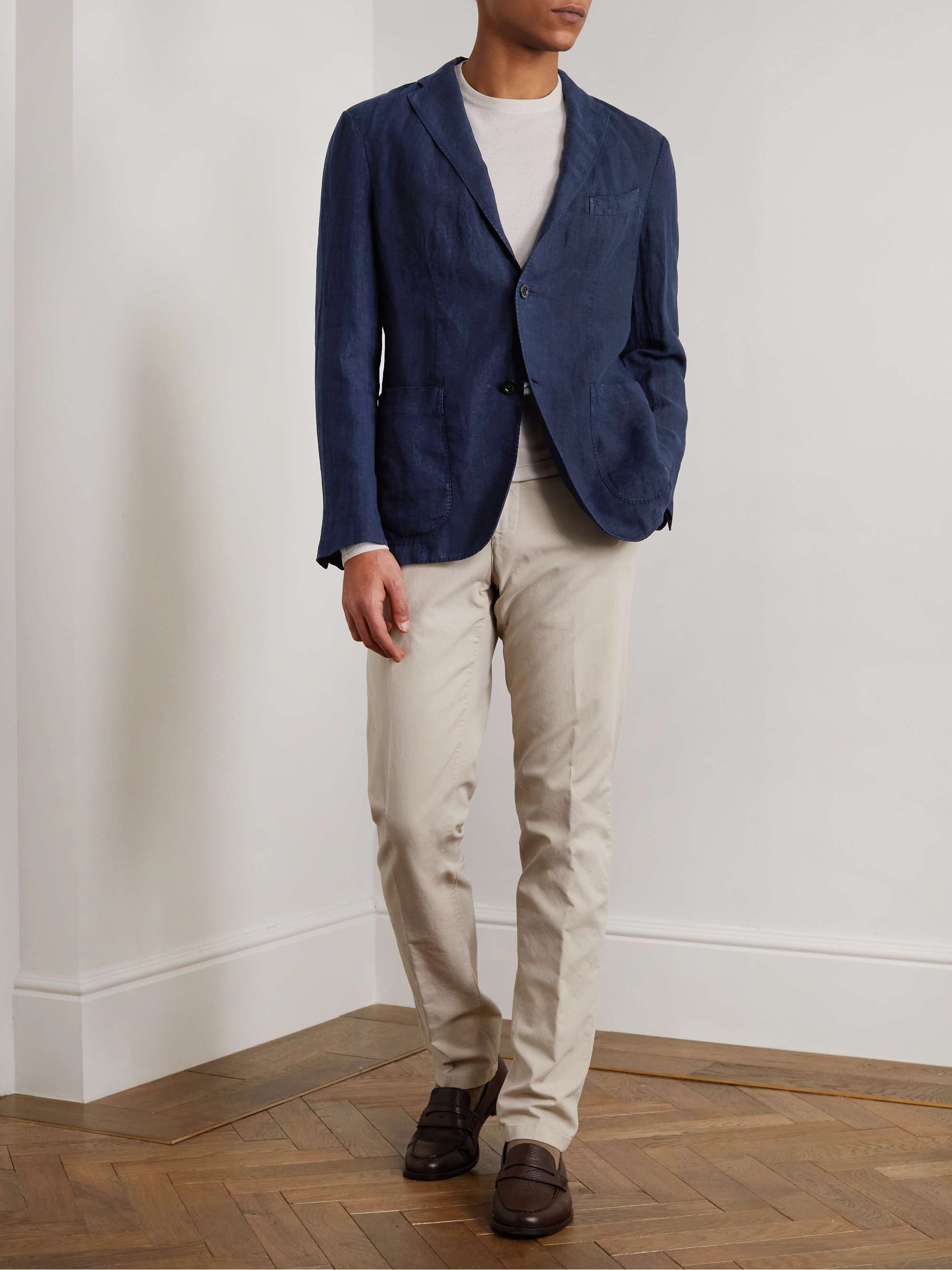 BOGLIOLI GarmentDyed Linen Blazer for Men MR PORTER