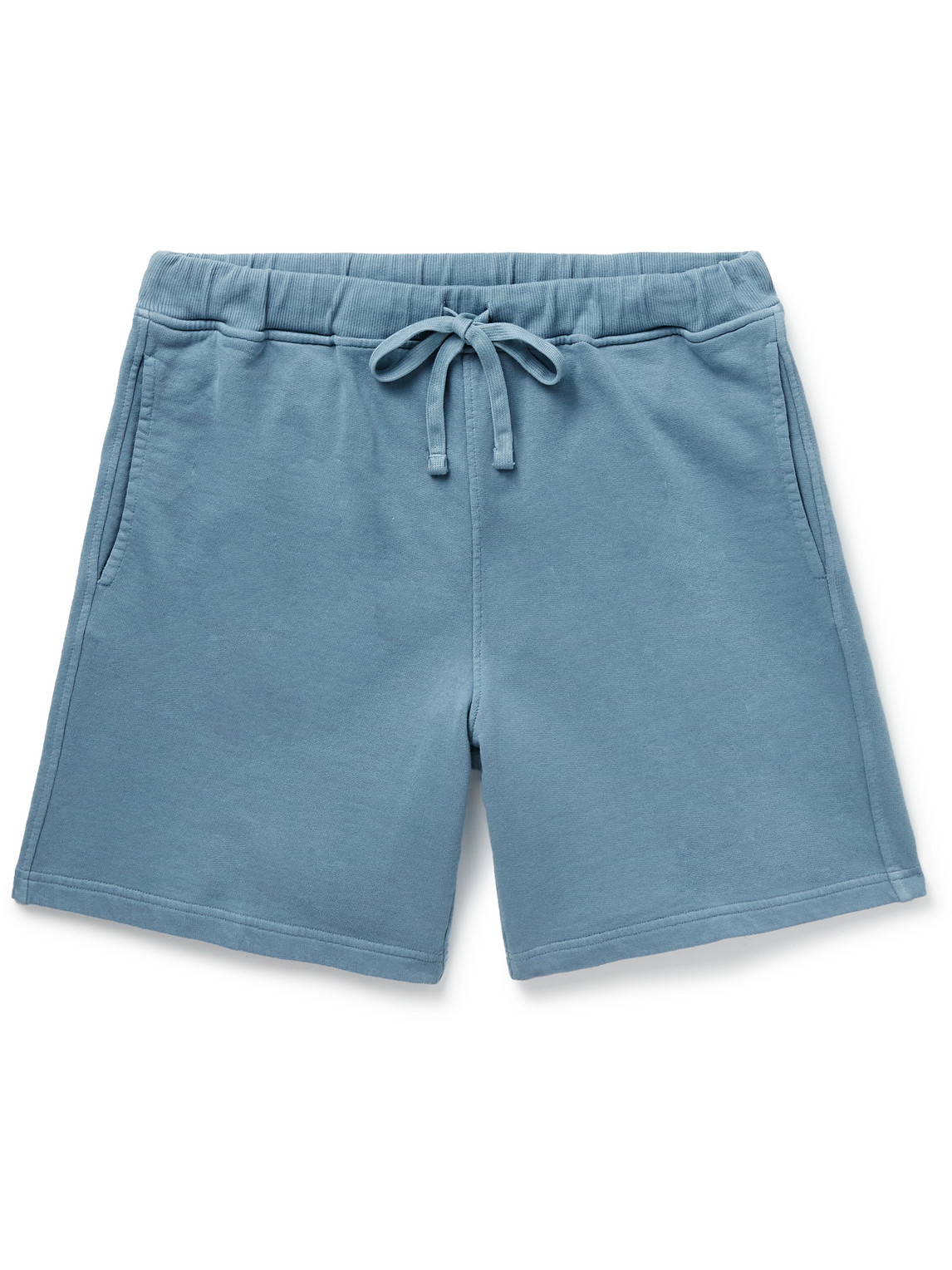 Straight-Leg Garment-Dyed Cotton-Jersey Shorts