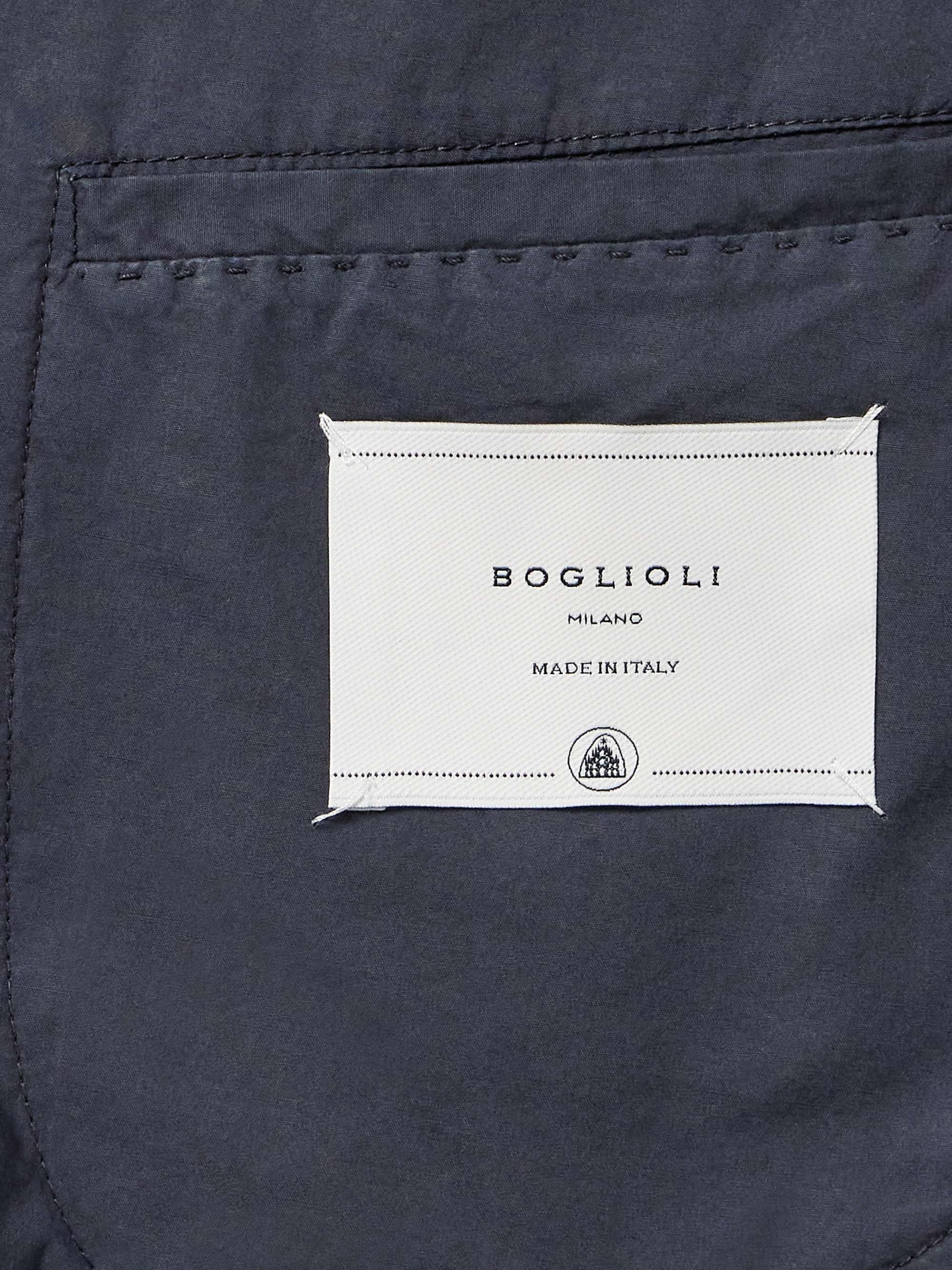 BOGLIOLI Garment-Dyed Stretch-Cotton Suit Jacket