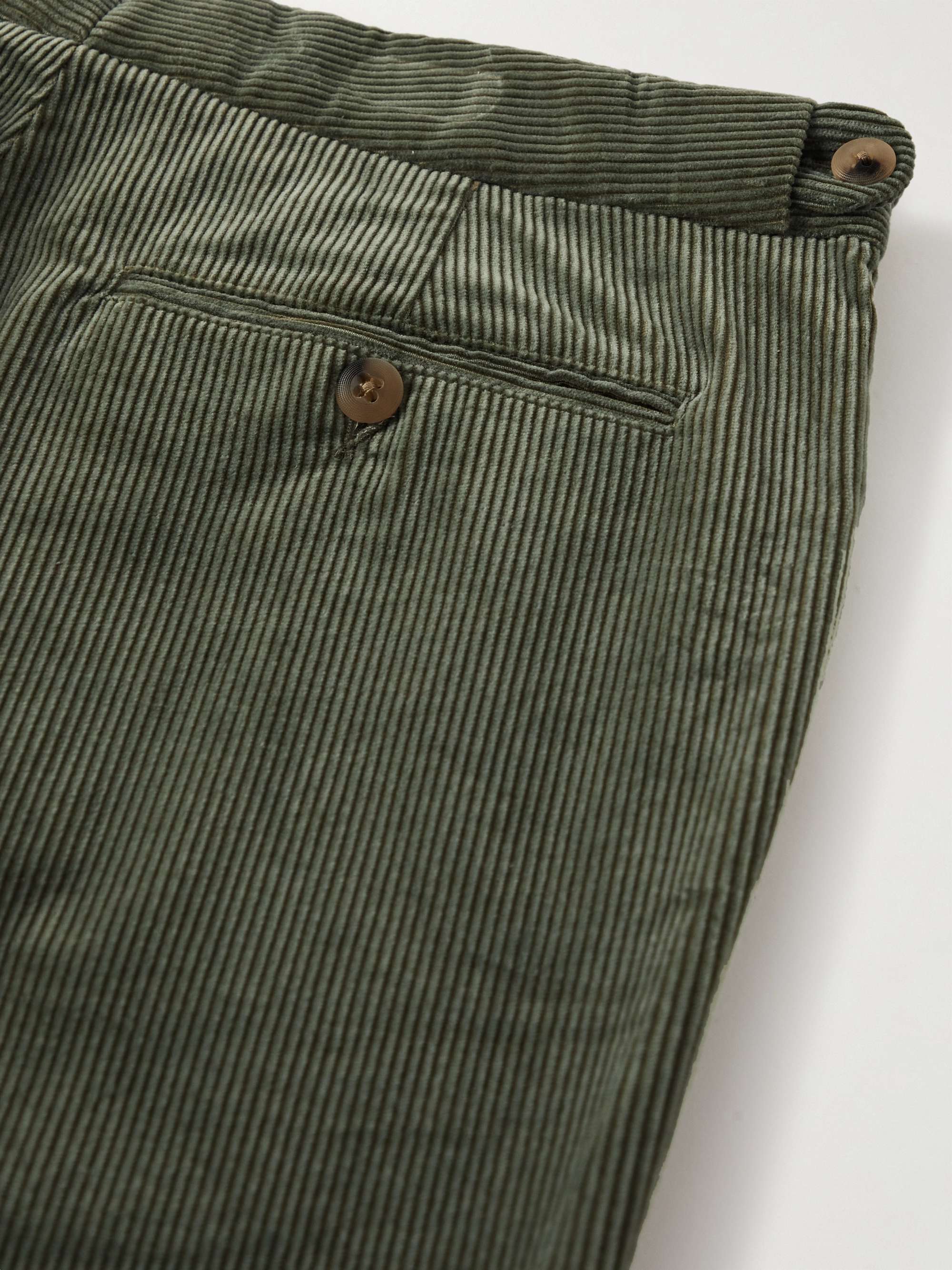 RALPH LAUREN PURPLE LABEL Straight-Leg Cotton-Corduroy Trousers