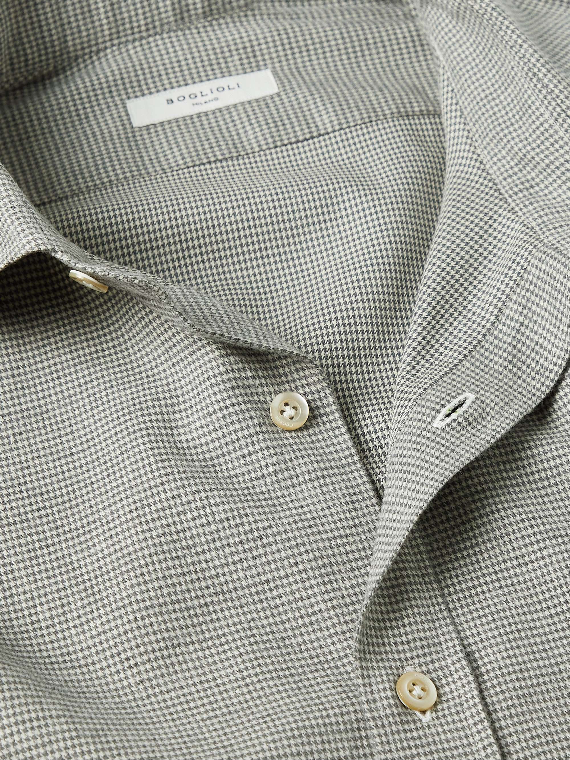 BOGLIOLI Houndstooth Cotton Shirt