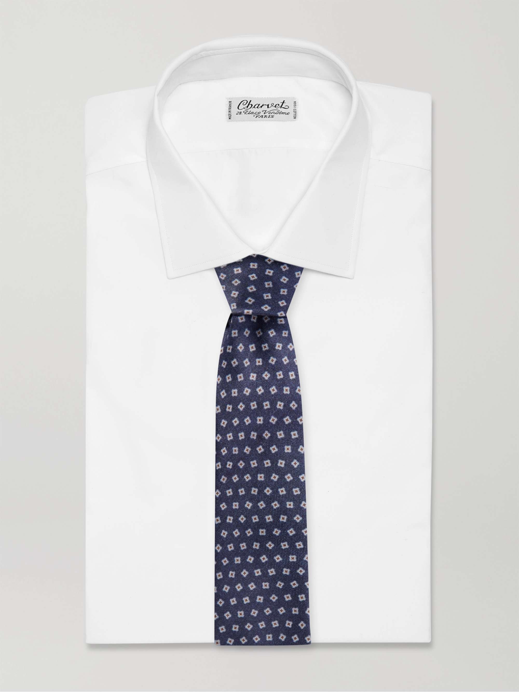 BRIONI Printed Silk Tie