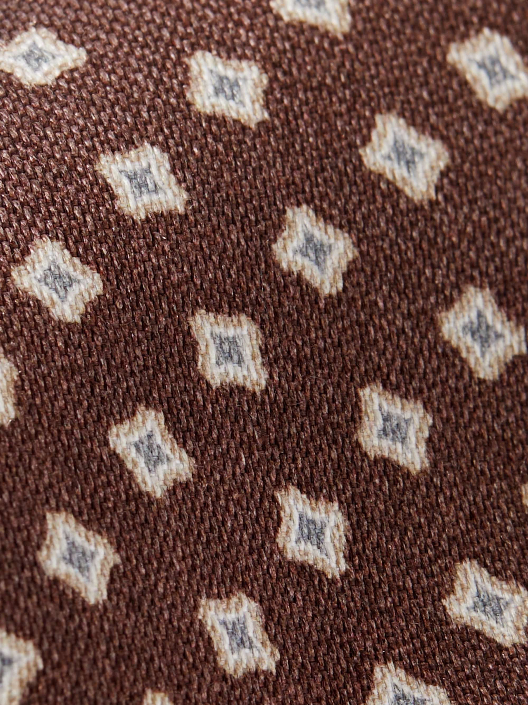 BRIONI Printed Silk Tie