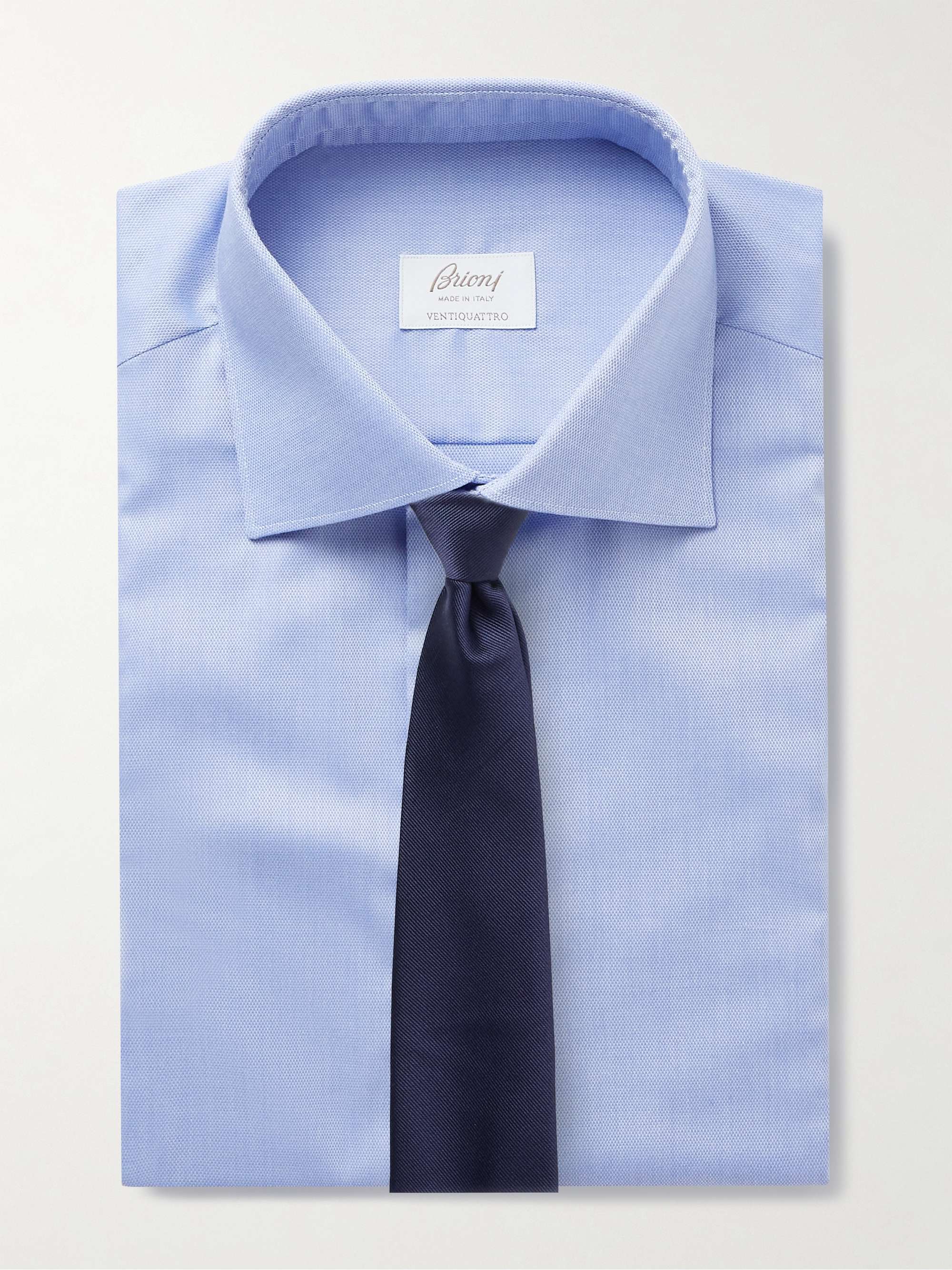 BRIONI Ventiquattro Cutaway-Collar Cotton Shirt