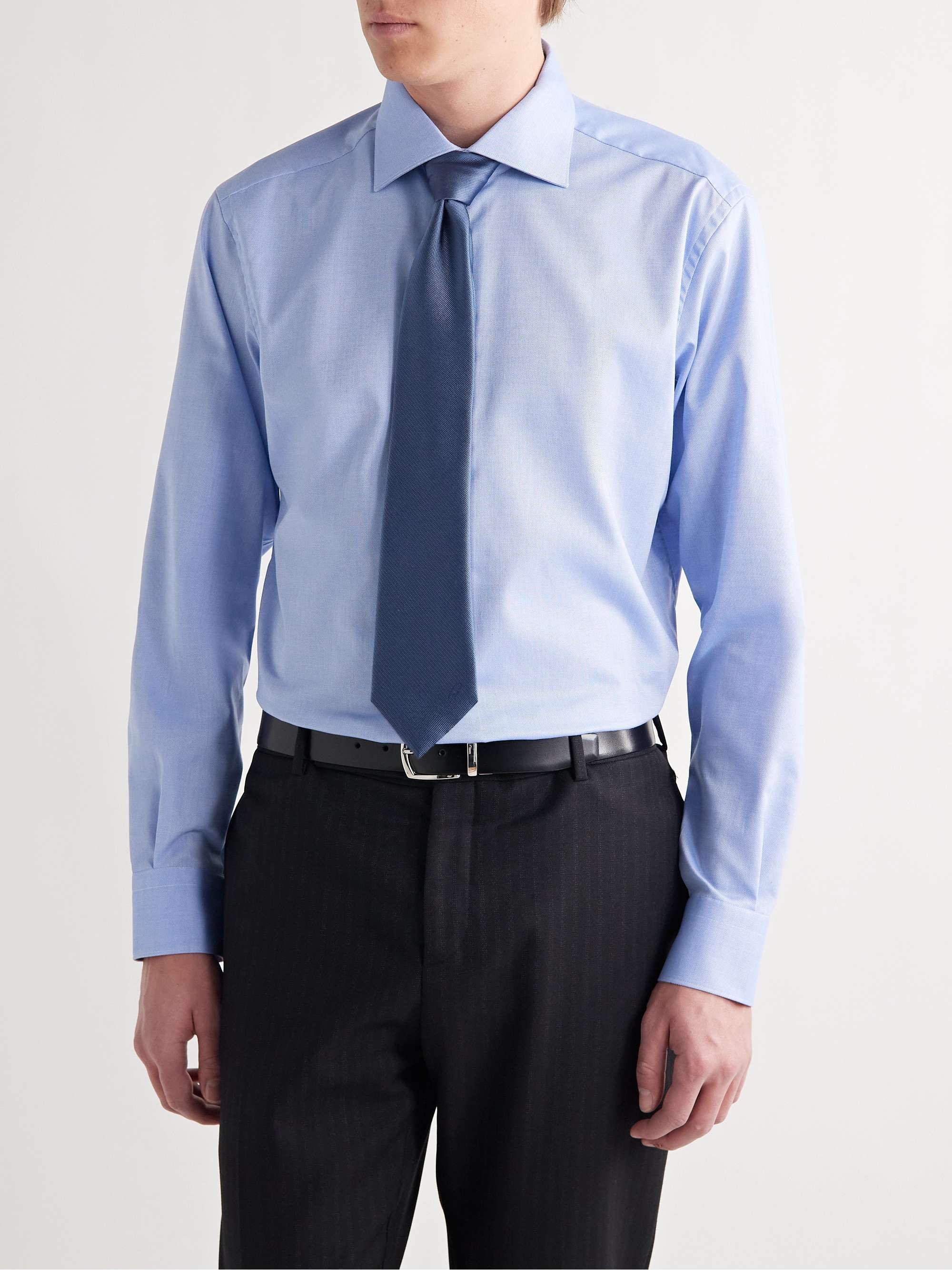 BRIONI Ventiquattro Cutaway-Collar Cotton Shirt