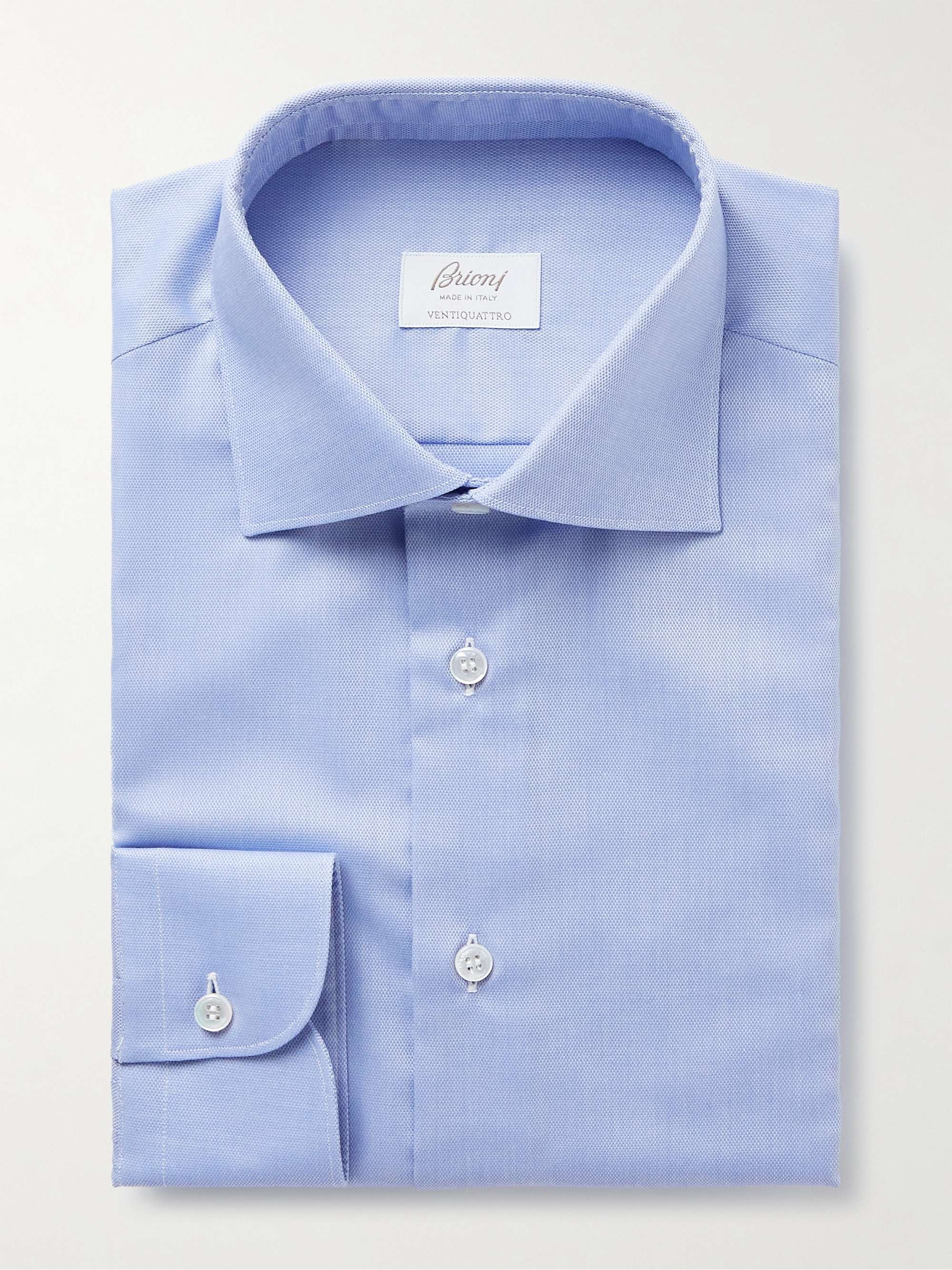 BRIONI Ventiquattro Cutaway-Collar Cotton Shirt