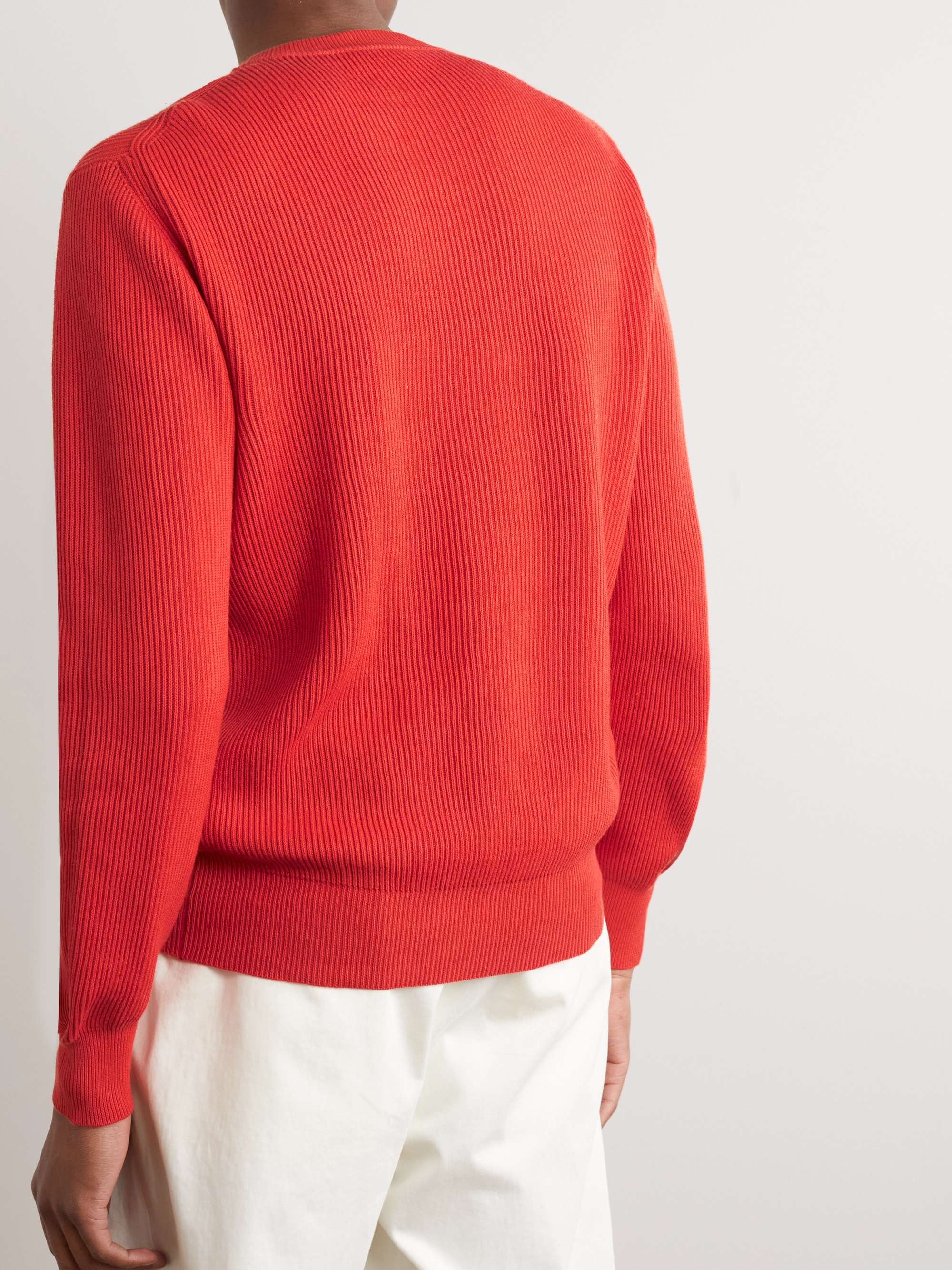 ALTEA Ribbed Cotton Sweater