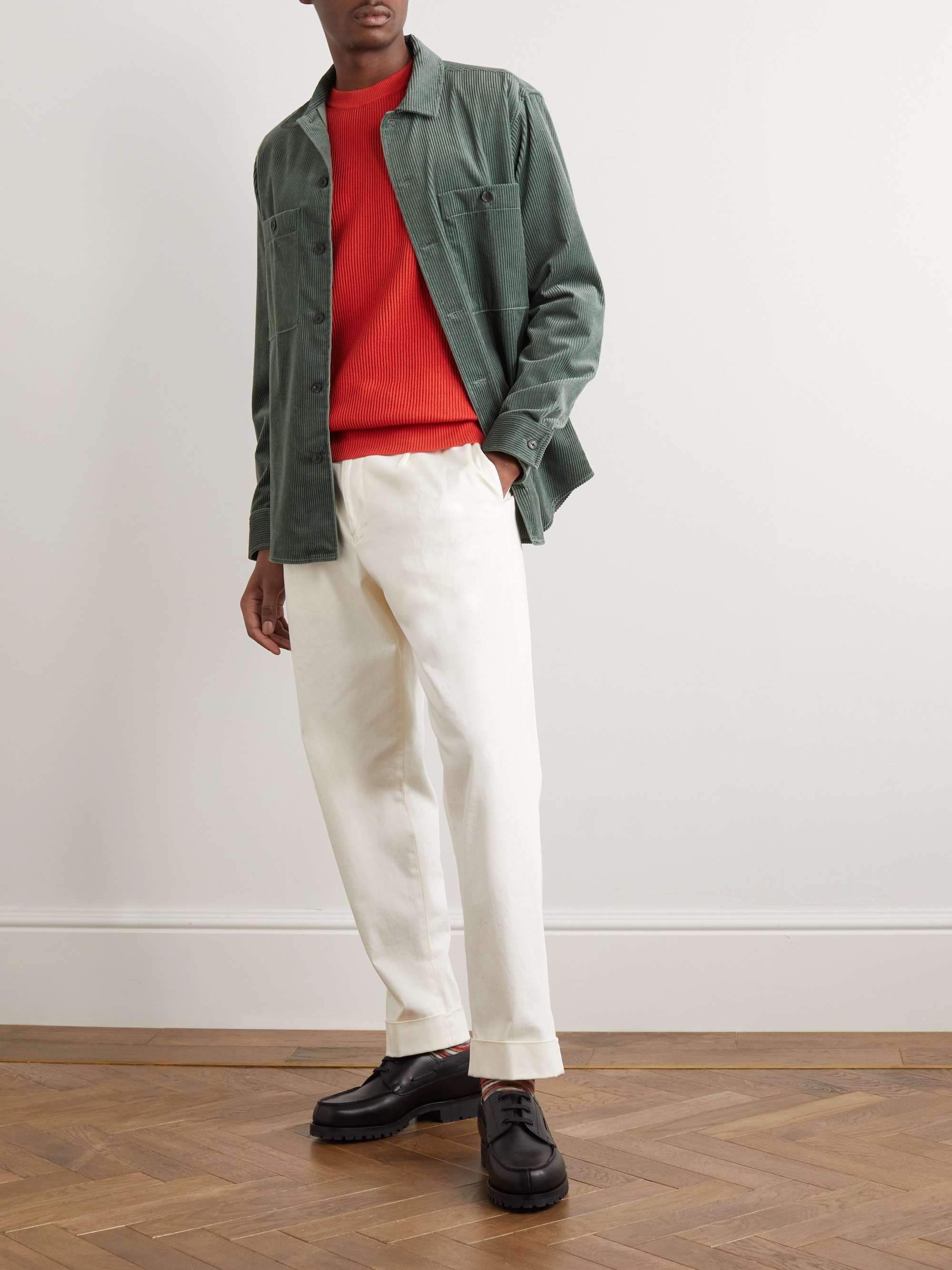 ALTEA Ribbed Cotton Sweater