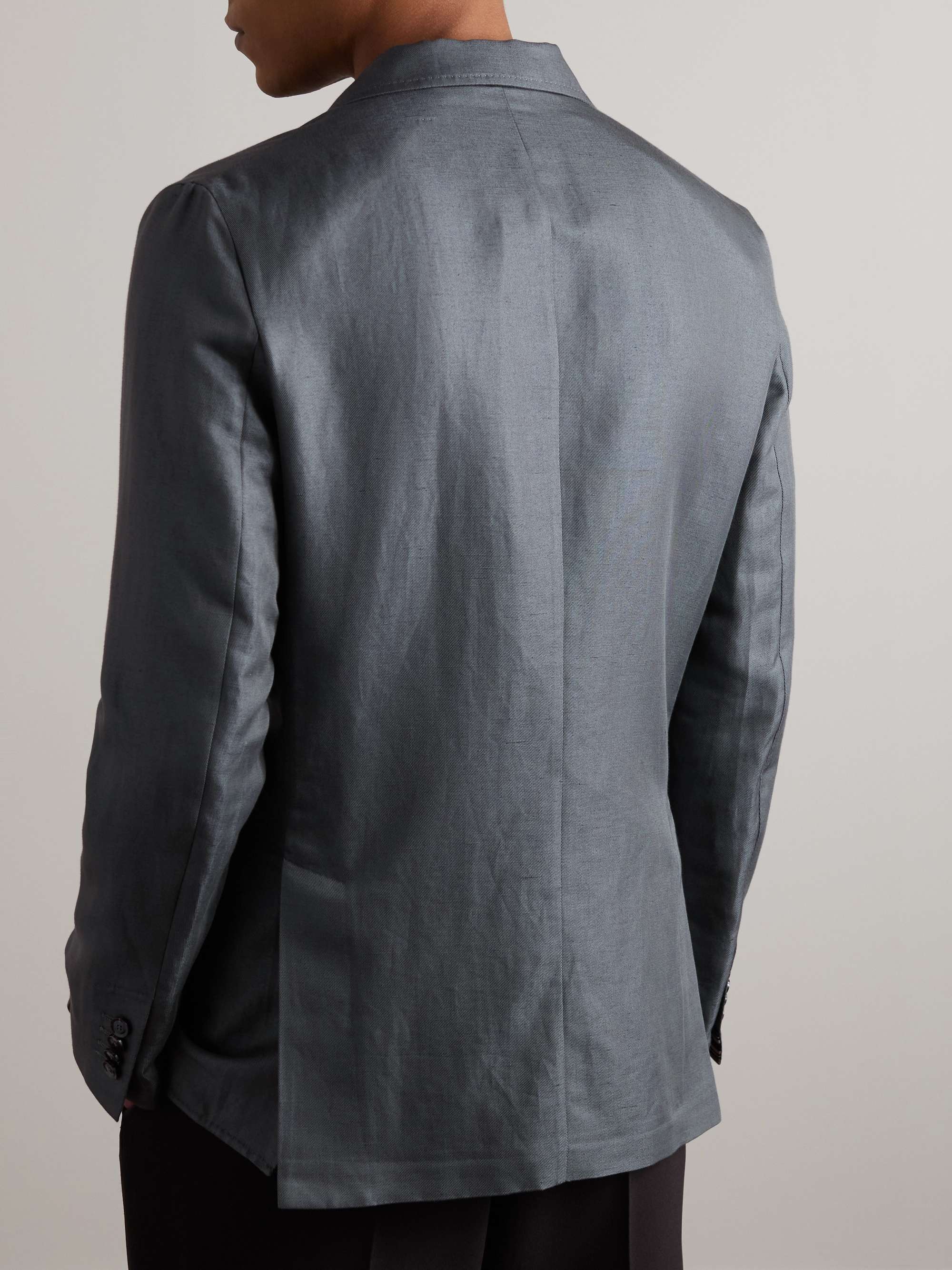BRIONI Cotton, Linen and Silk-Blend Suit Jacket
