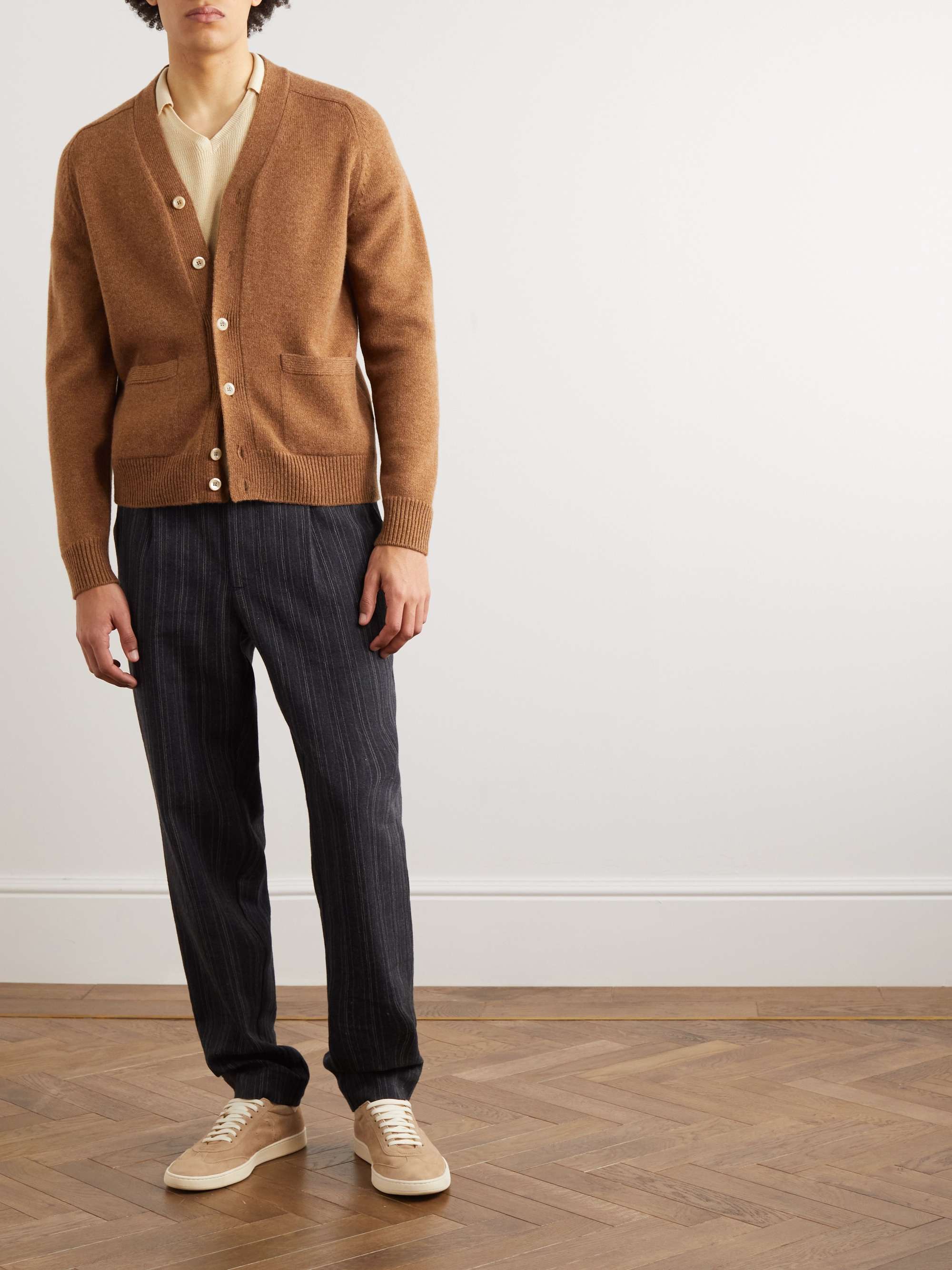 ALTEA Waffle-Knit Cotton Polo Shirt
