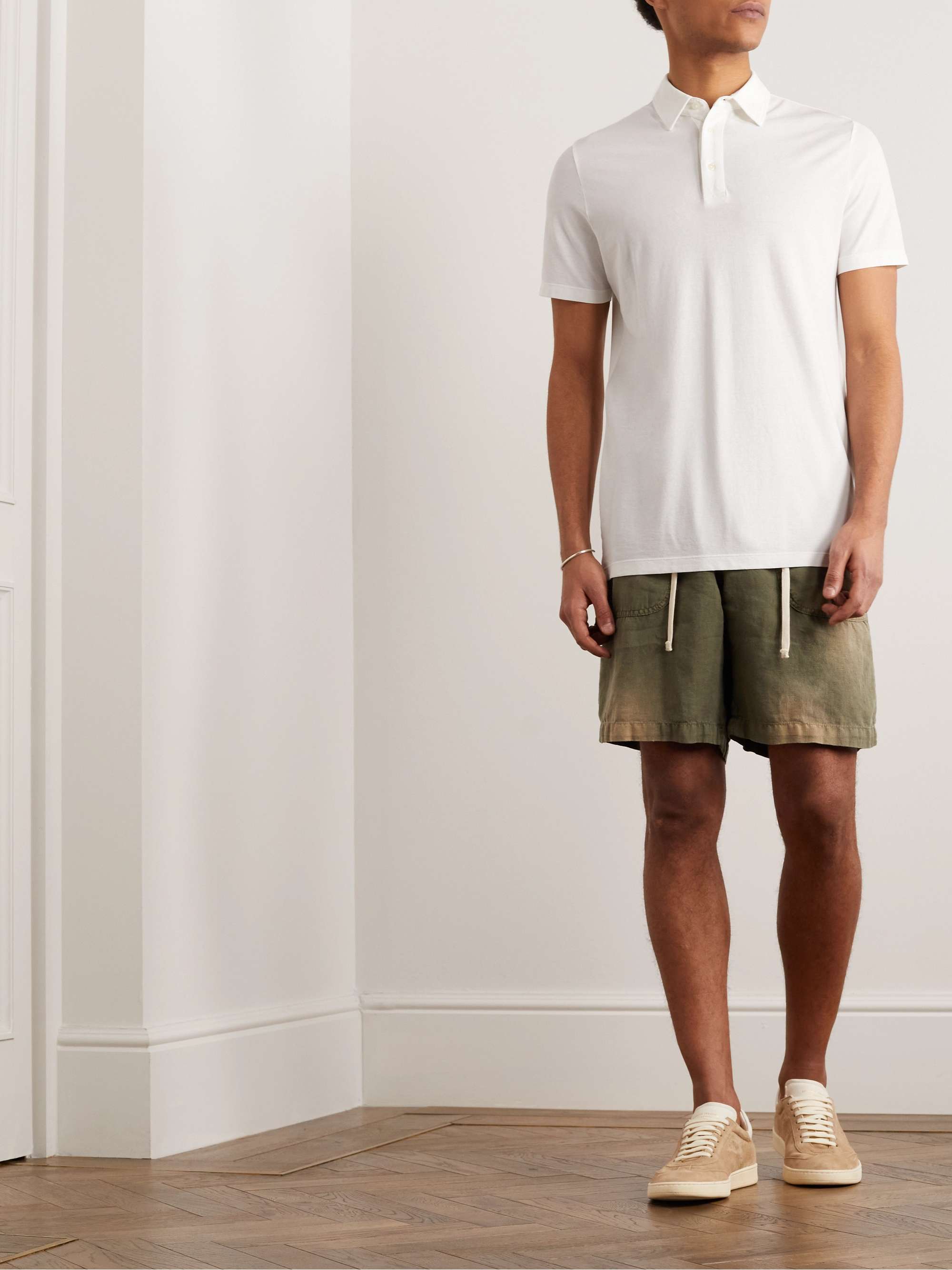 ALTEA Smith Cotton-Jersey Polo Shirt