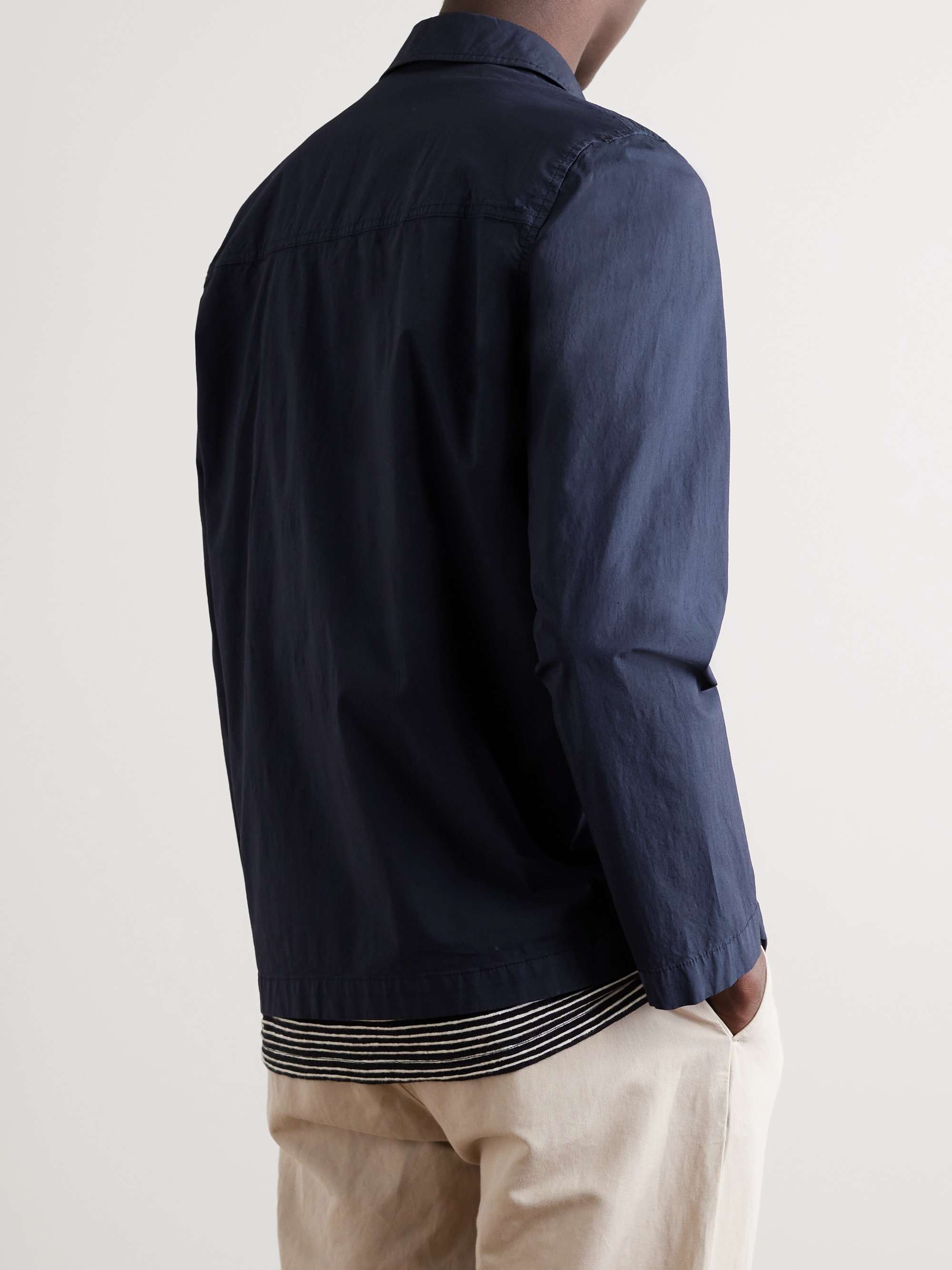 ALTEA Neville Cotton-Blend Poplin Overshirt