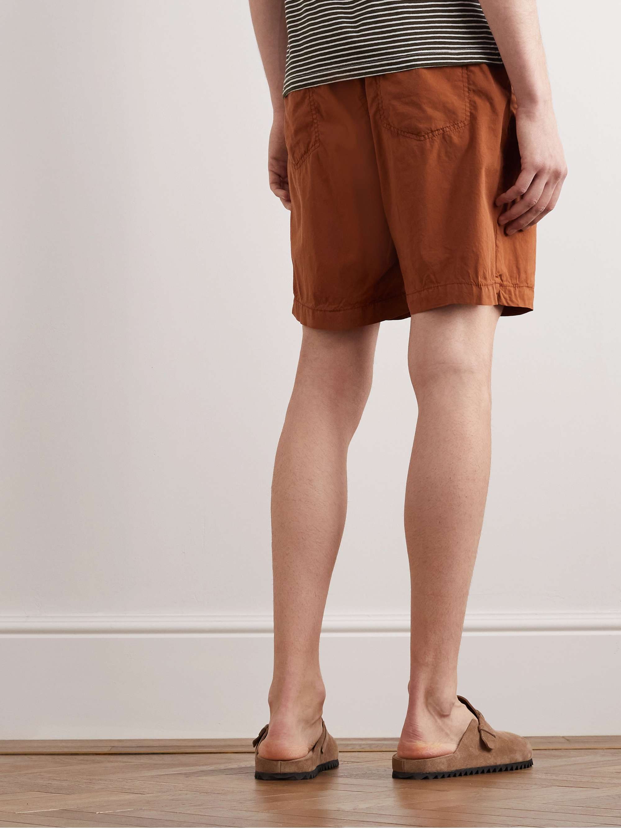ALTEA Martin Straight-Leg Lyocell-Blend Drawstring Shorts