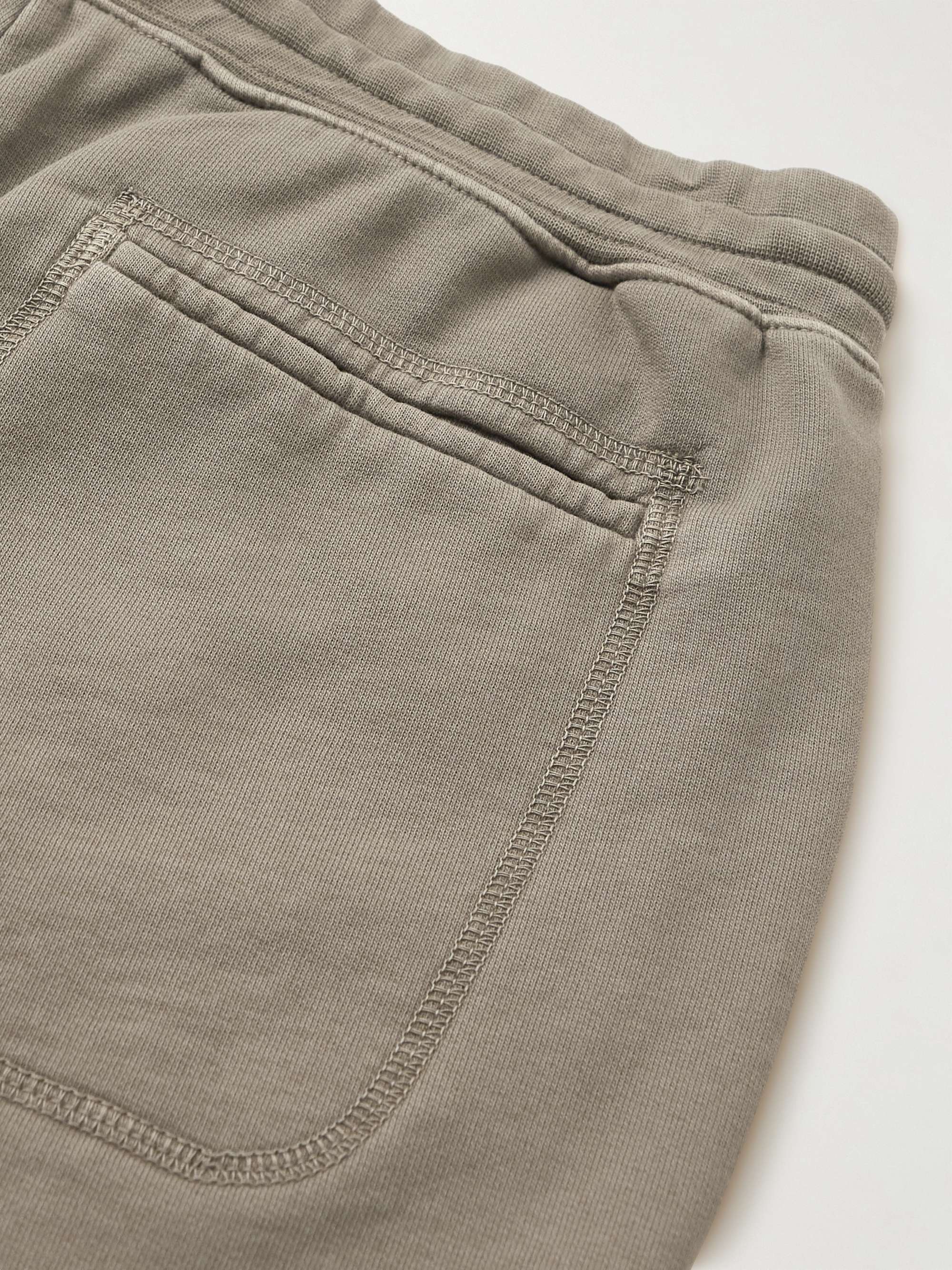 ALTEA Barkley Straight-Leg Cotton-Jersey Drawstring Bermuda Shorts
