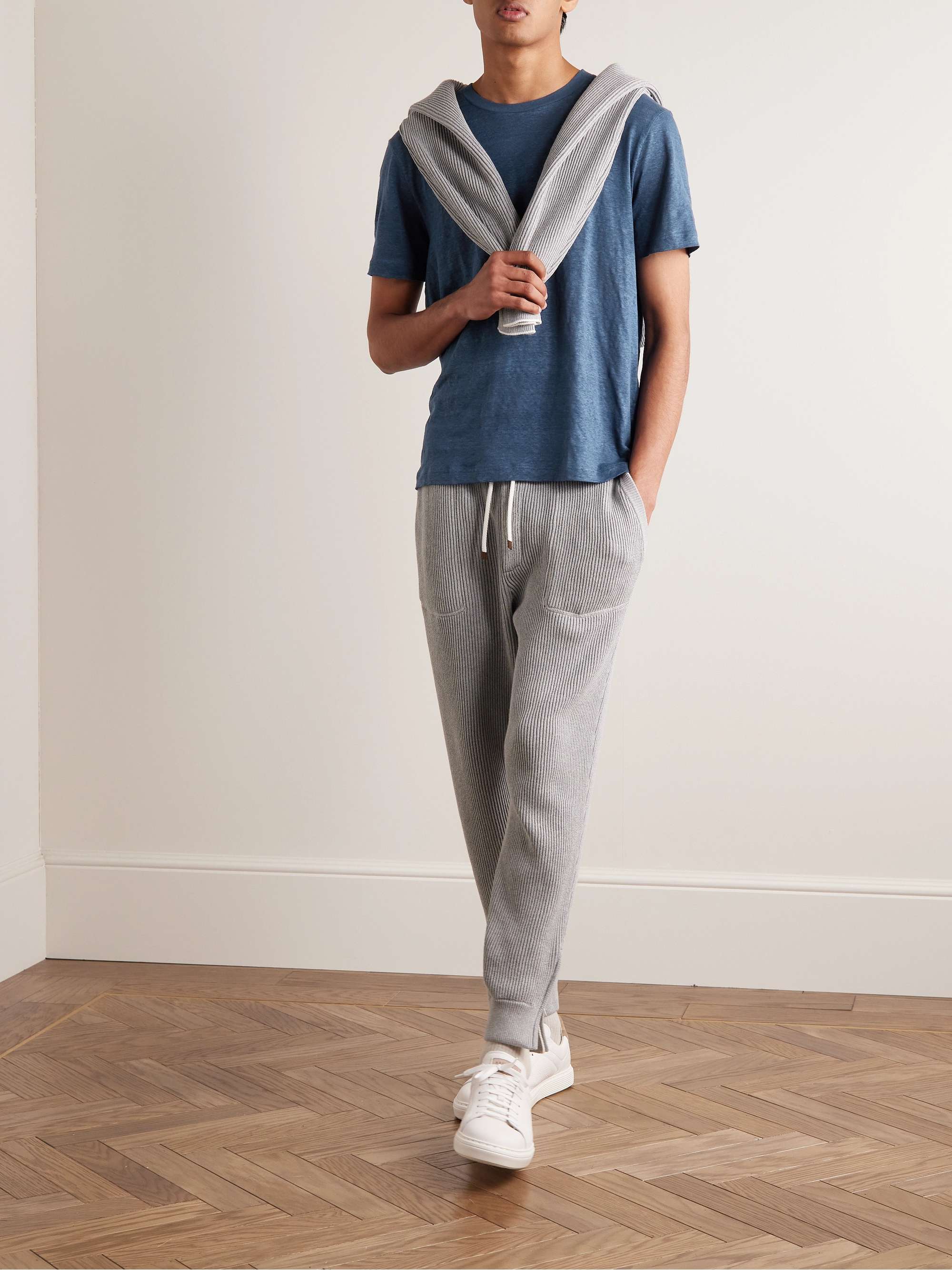BRIONI Linen-Jersey T-Shirt
